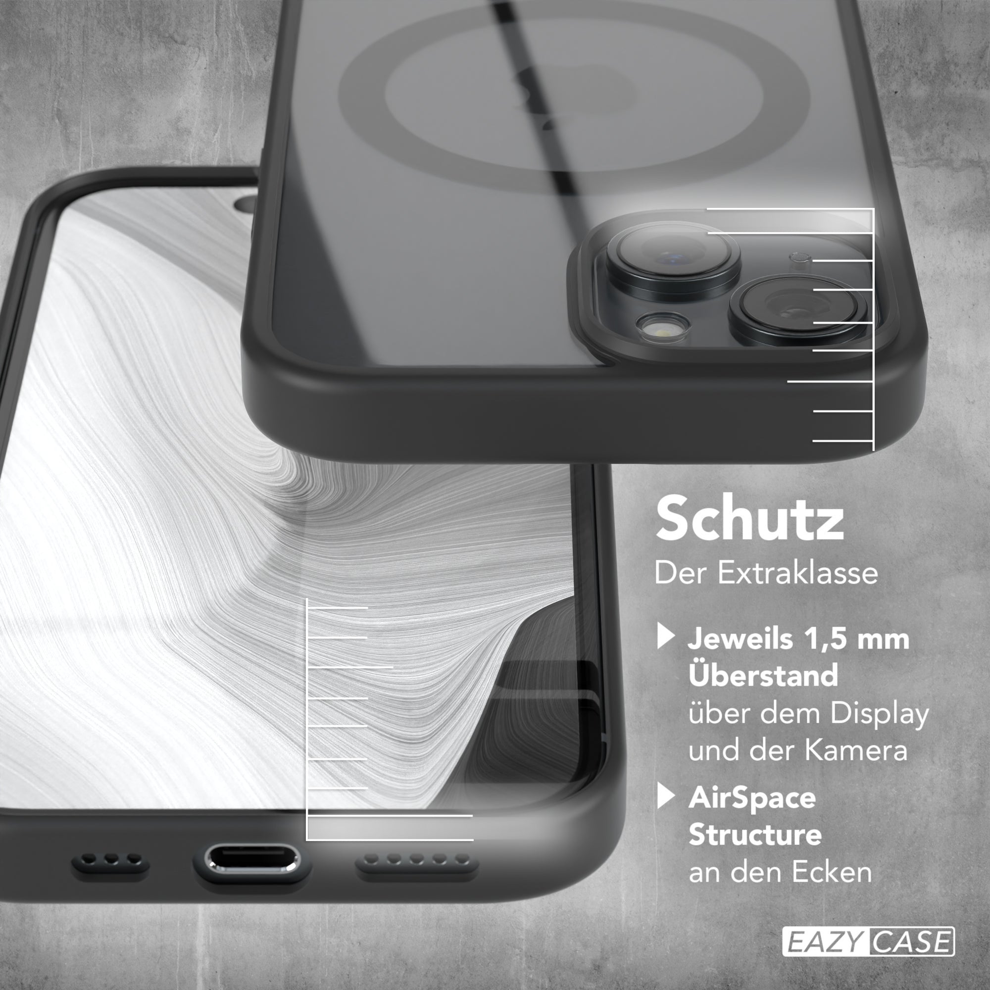 iPhone 15 transparente Hülle mit MagSafe