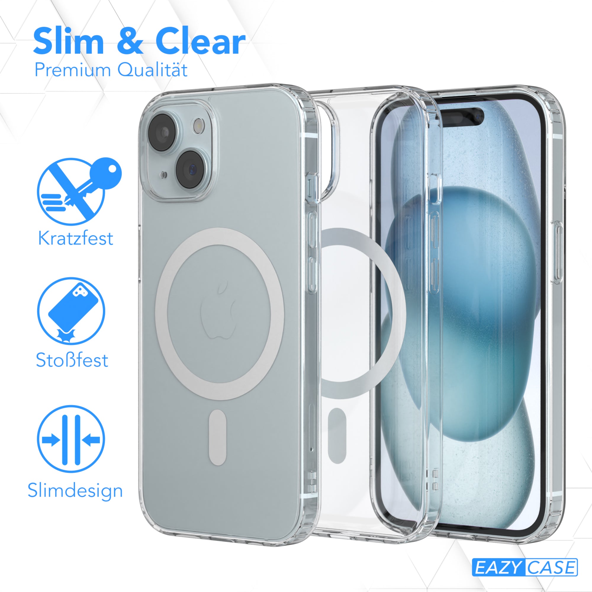 iPhone 15 transparente Hülle mit MagSafe