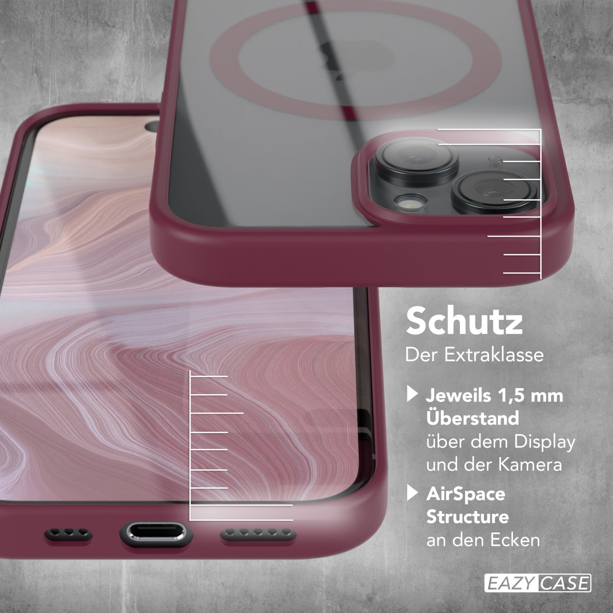 iPhone 15 transparente Hülle mit MagSafe