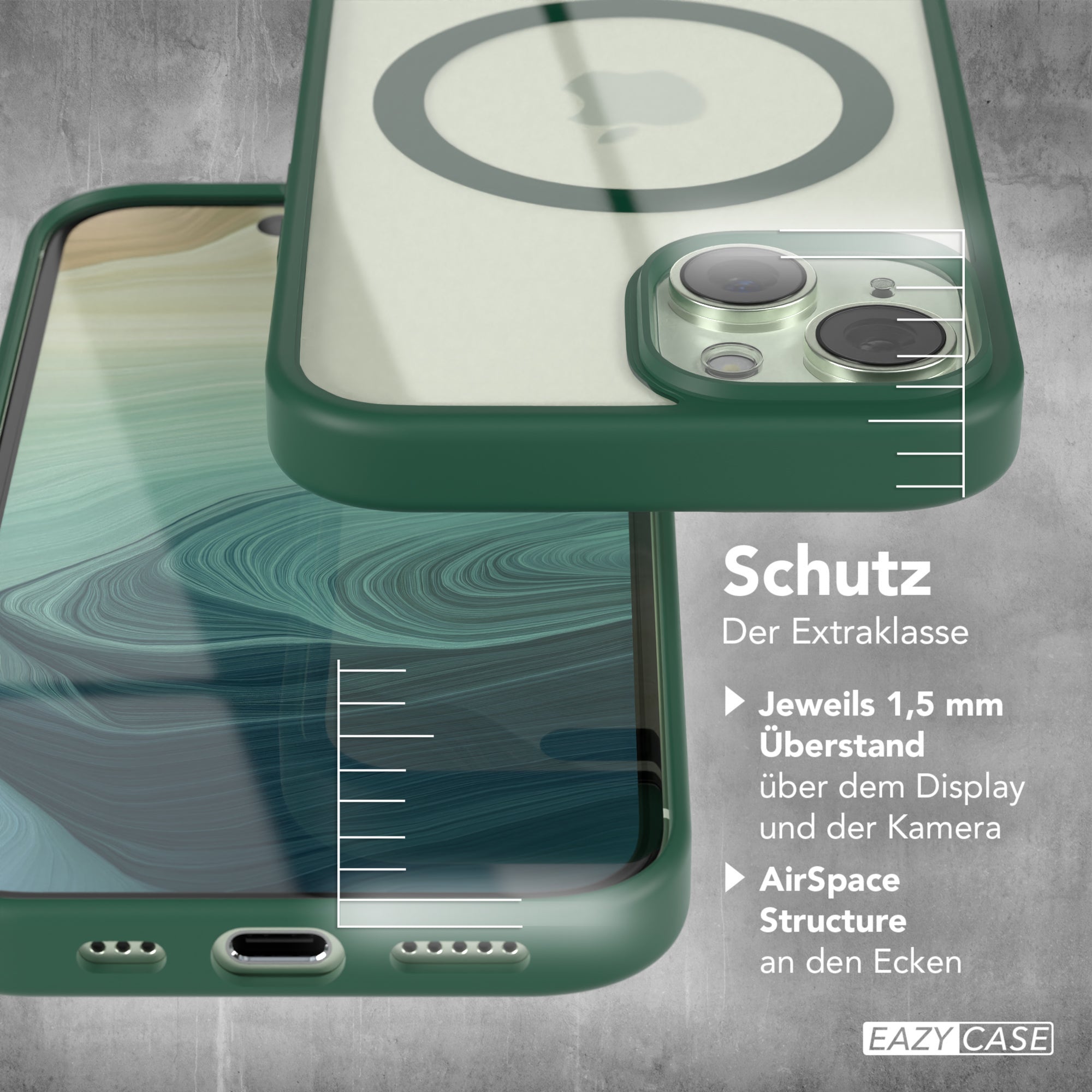 iPhone 15 transparente Hülle mit MagSafe