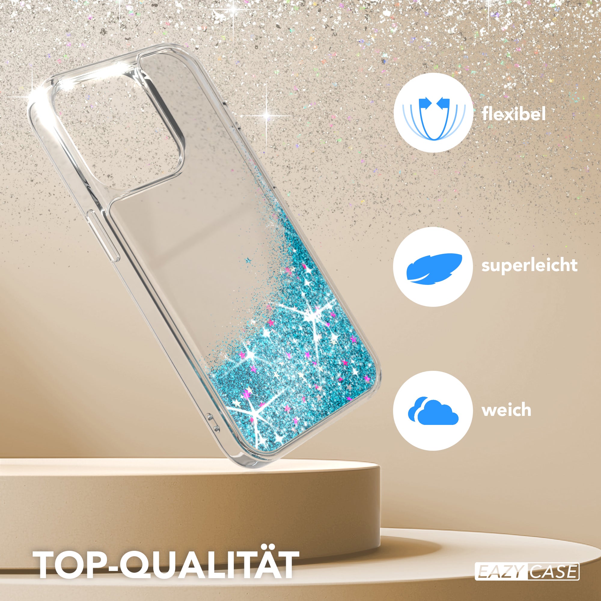 iPhone 15 Pro Glitzerhülle