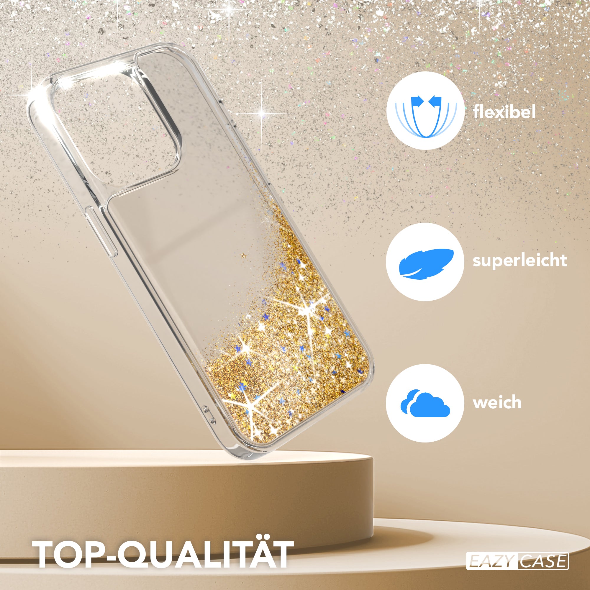 iPhone 15 Pro Glitzerhülle