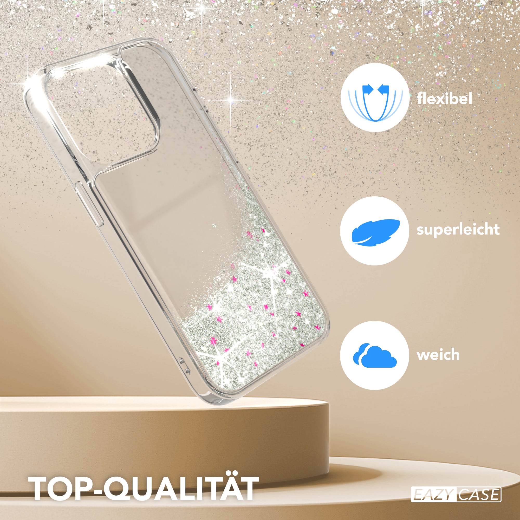 iPhone 15 Pro Glitzerhülle