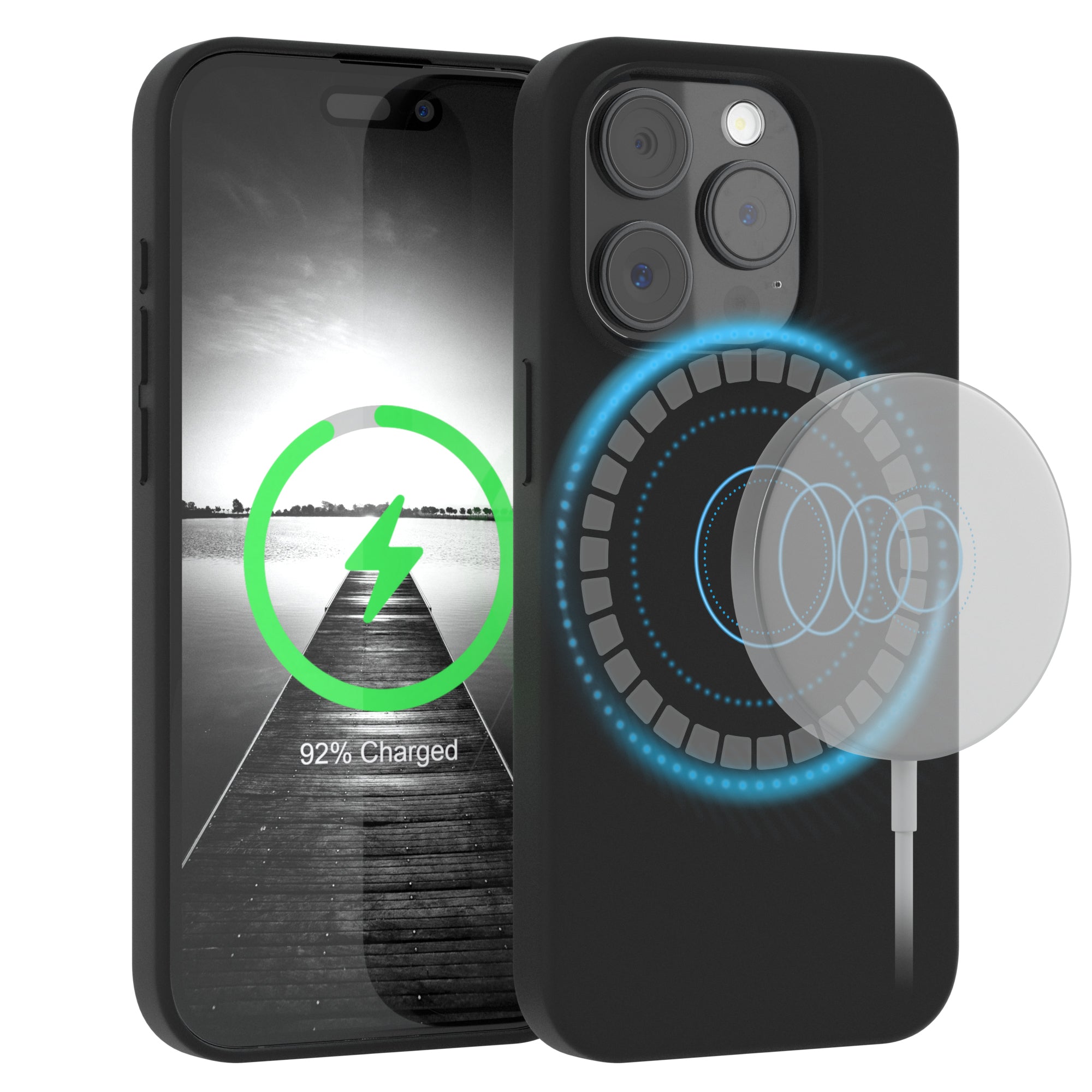 iPhone 15 Pro premium Silikonhülle mit MagSafe