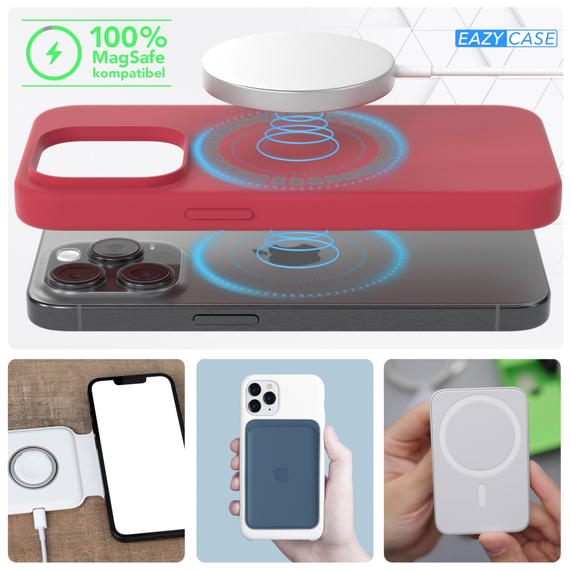iPhone 15 Pro premium Silikonhülle mit MagSafe