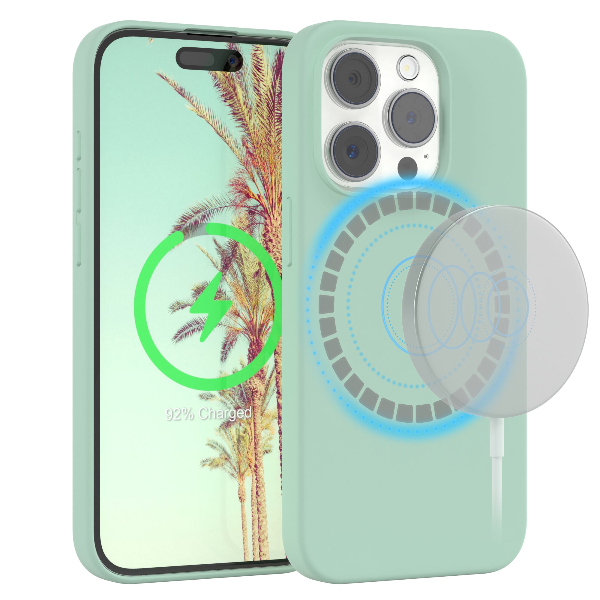 iPhone 15 Pro premium Silikonhülle mit MagSafe