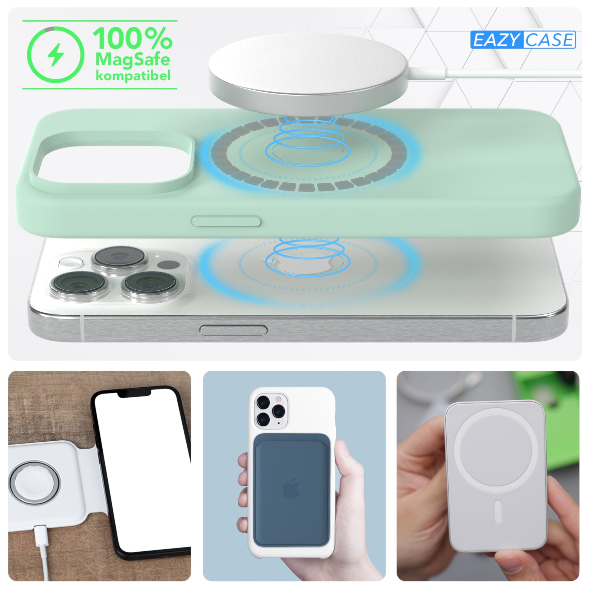 iPhone 15 Pro premium Silikonhülle mit MagSafe