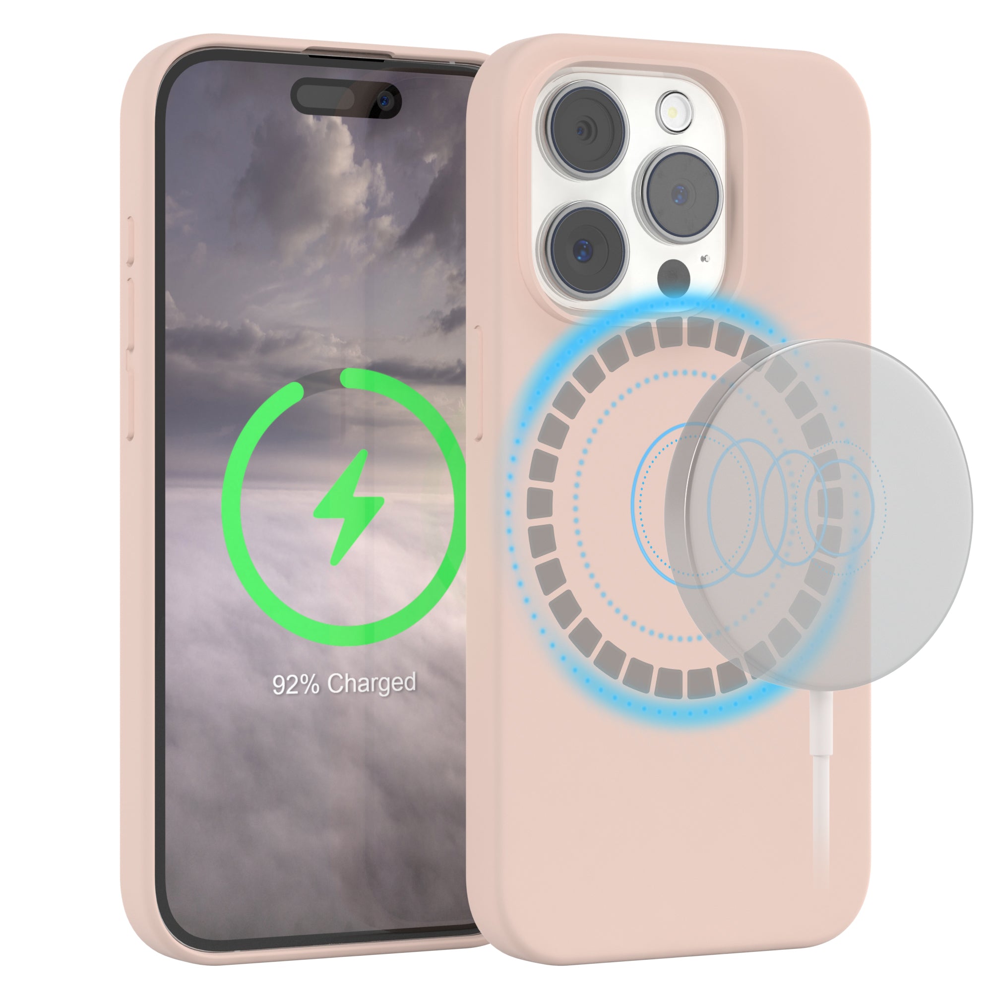 iPhone 15 Pro premium Silikonhülle mit MagSafe