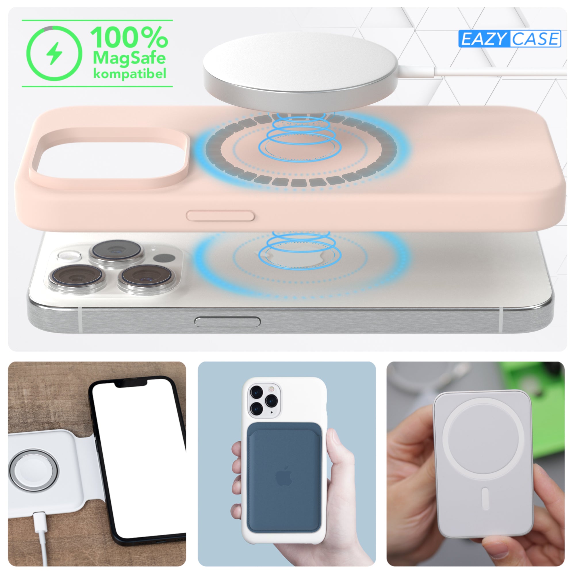 iPhone 15 Pro premium Silikonhülle mit MagSafe