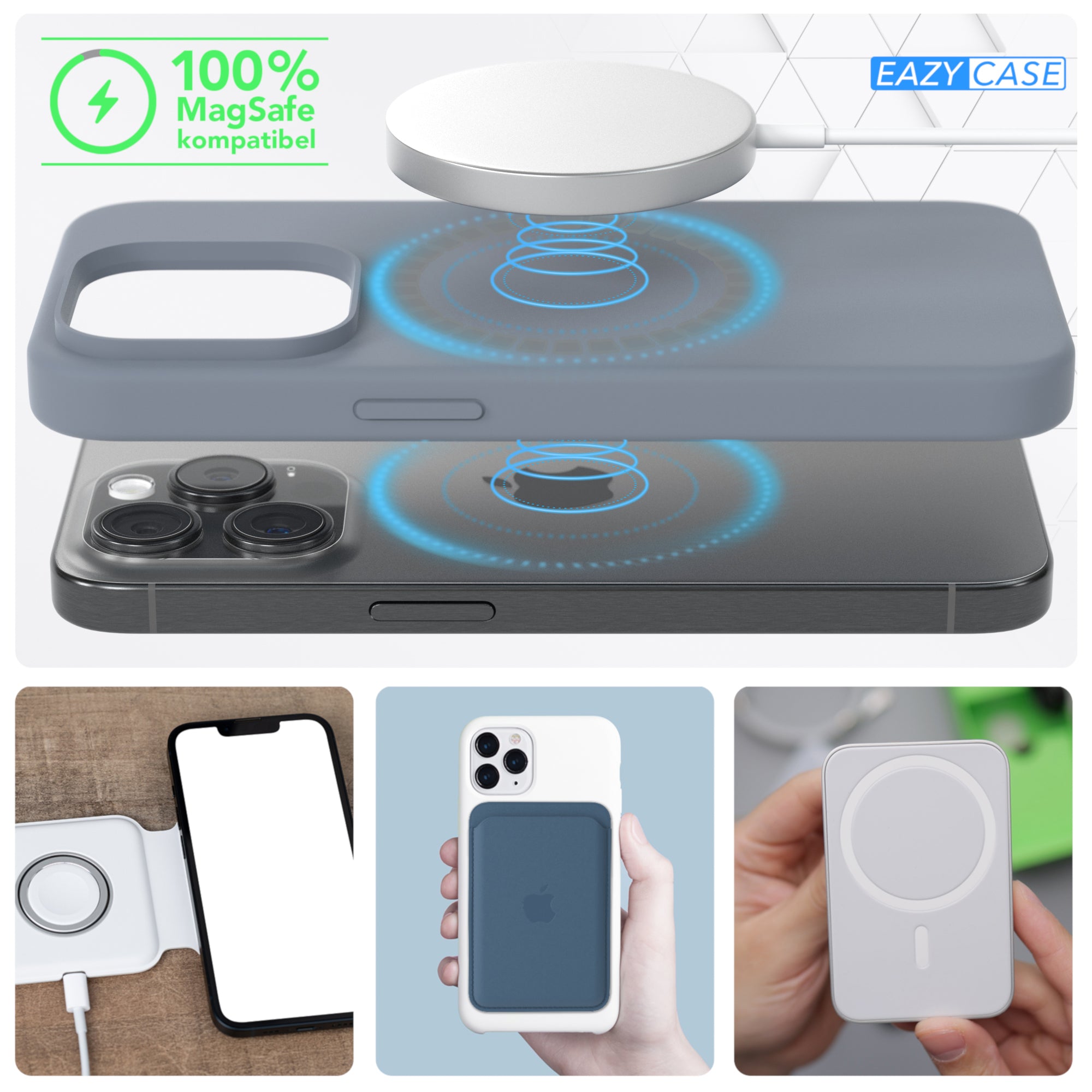 iPhone 15 Pro premium Silikonhülle mit MagSafe