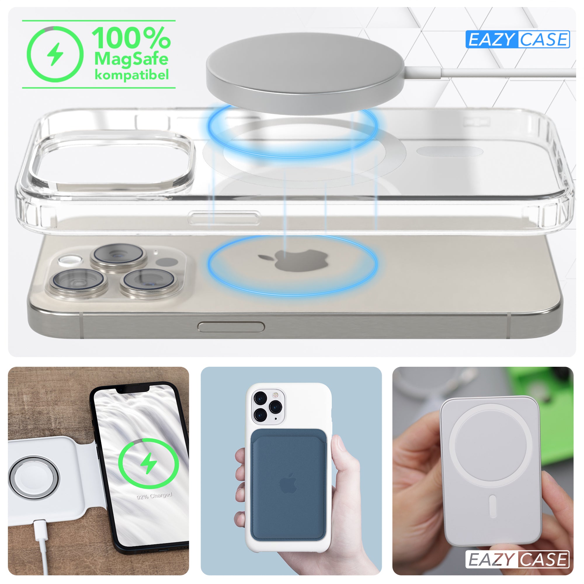 iPhone 15 Pro transparente Hülle mit MagSafe