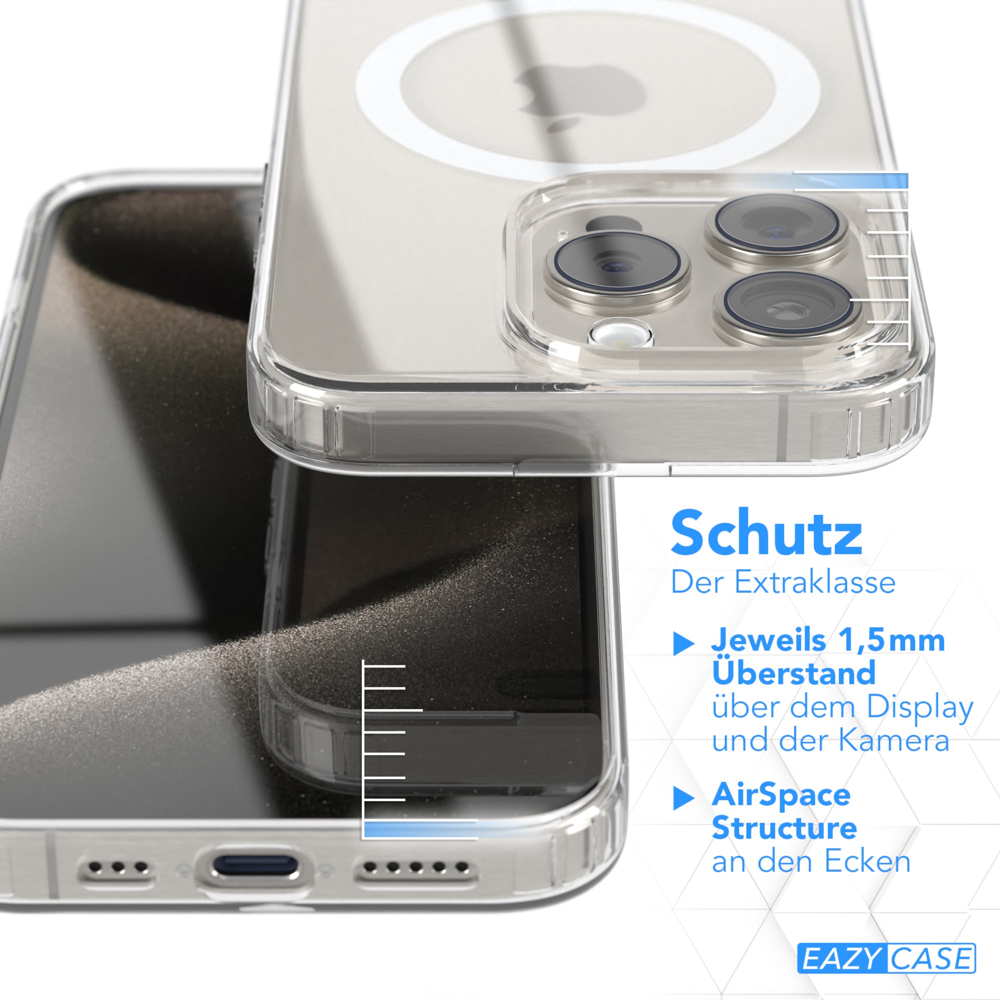iPhone 15 Pro transparente Hülle mit MagSafe