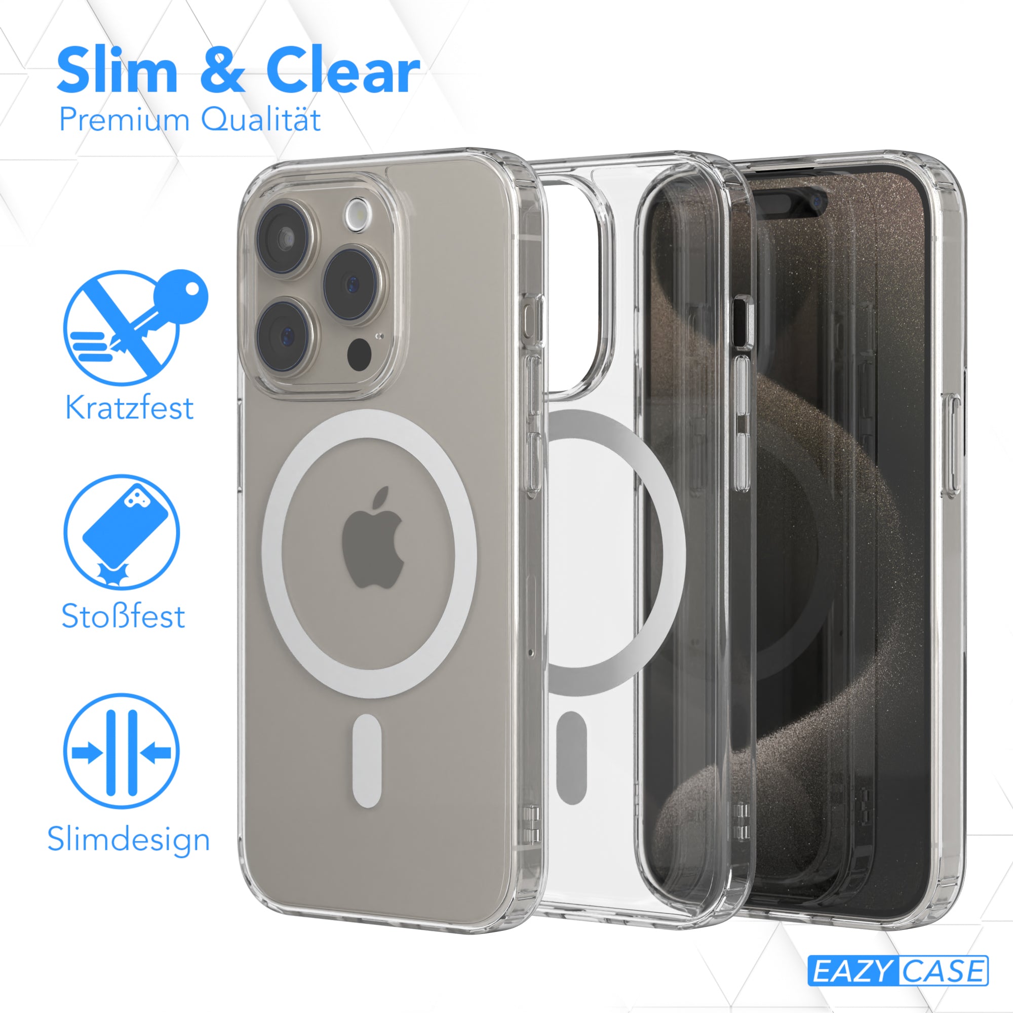 iPhone 15 Pro transparente Hülle mit MagSafe