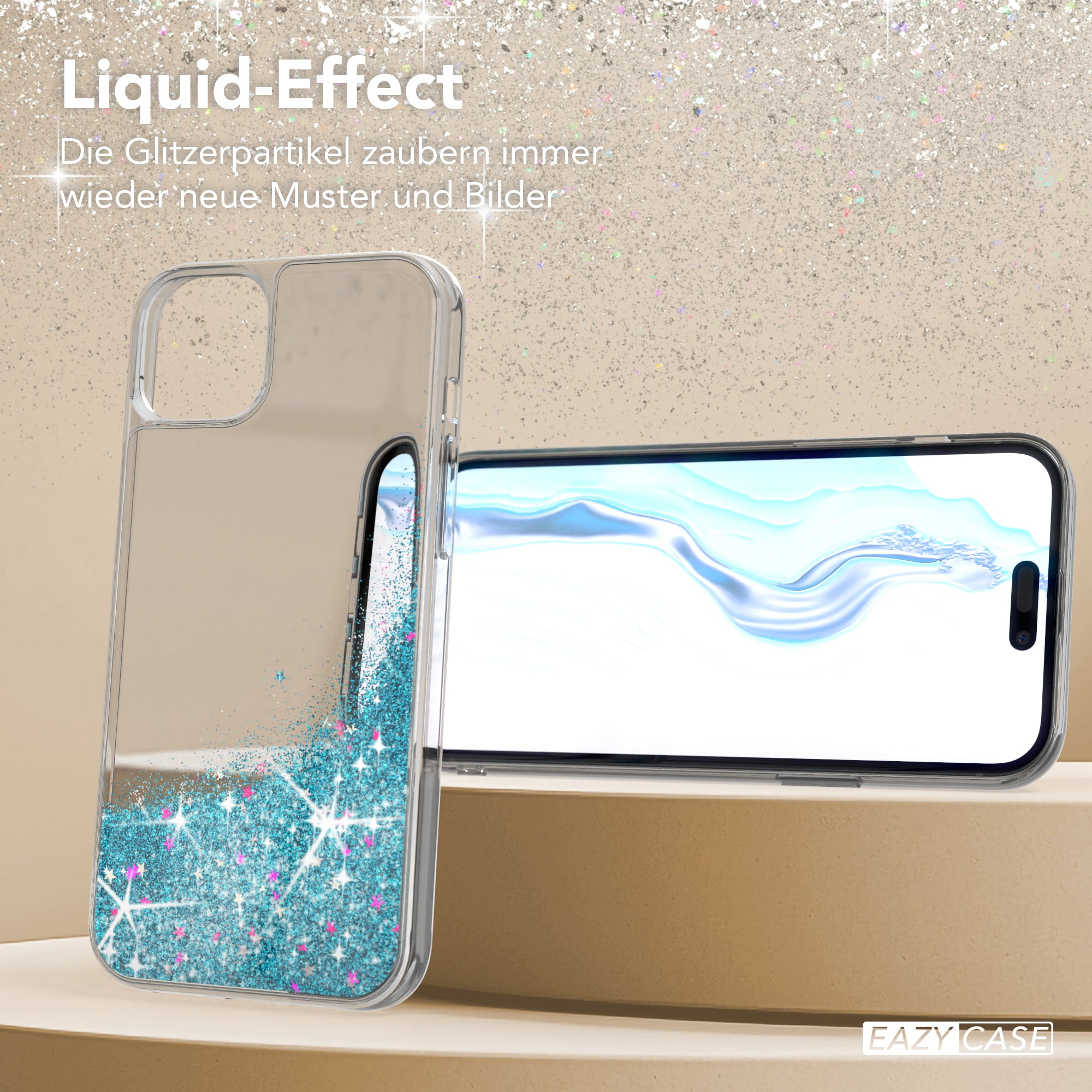 iPhone 15 Plus Glitzerhülle
