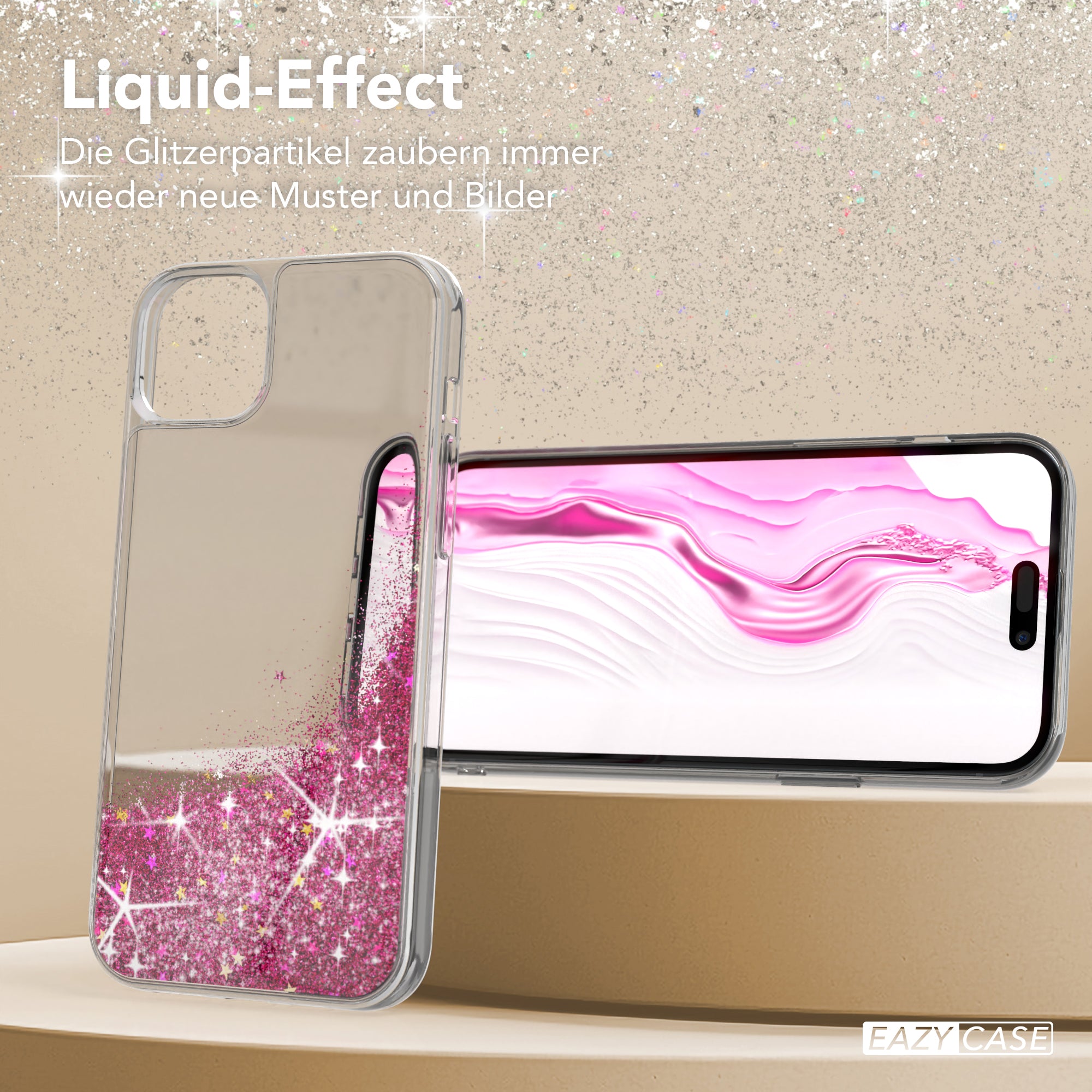 iPhone 15 Plus Glitzerhülle