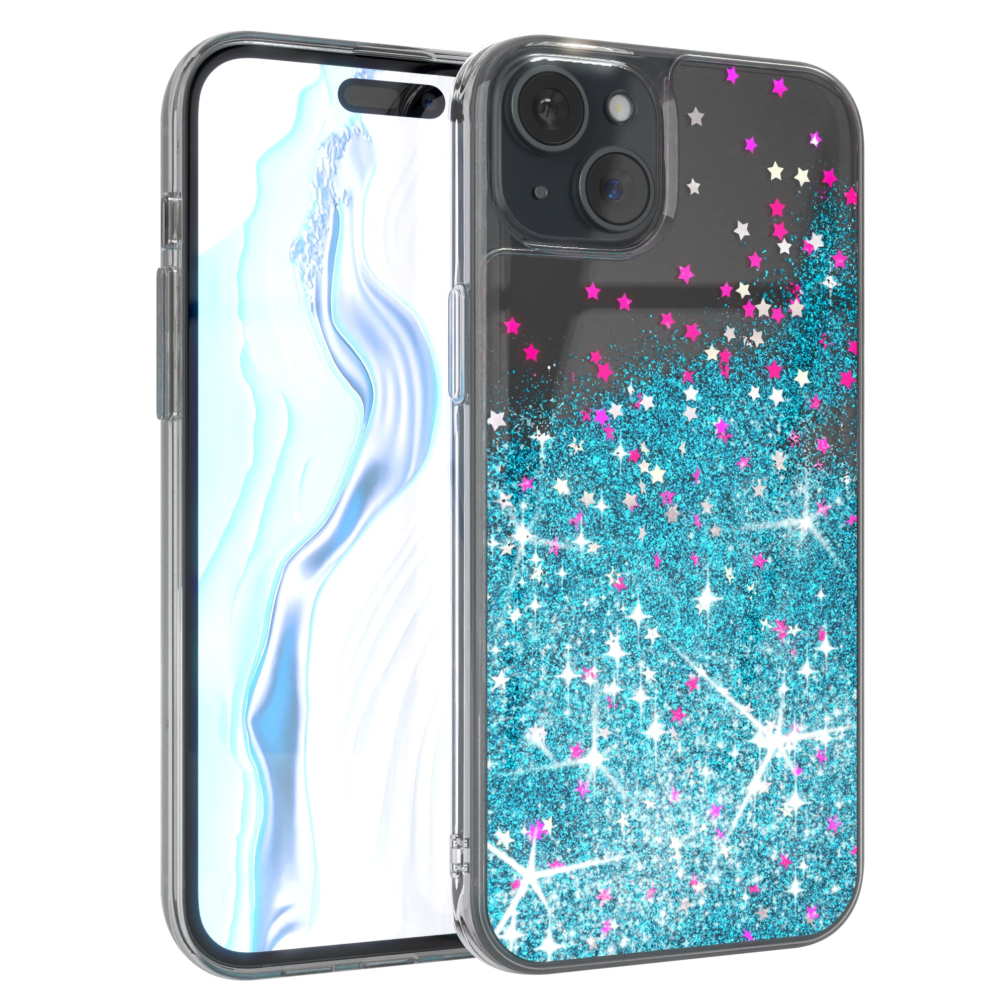 iPhone 15 Plus Glitzerhülle
