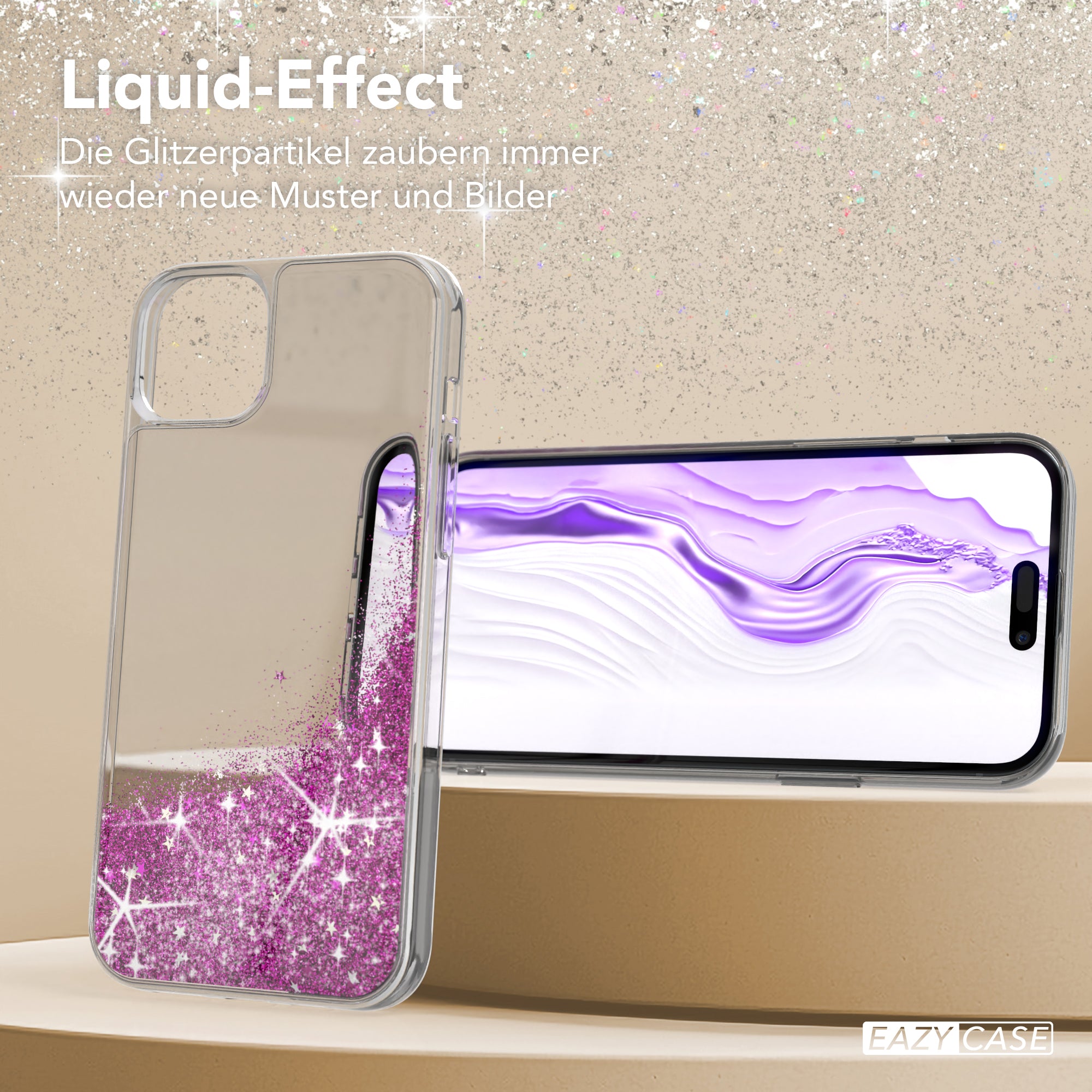 iPhone 15 Plus Glitzerhülle