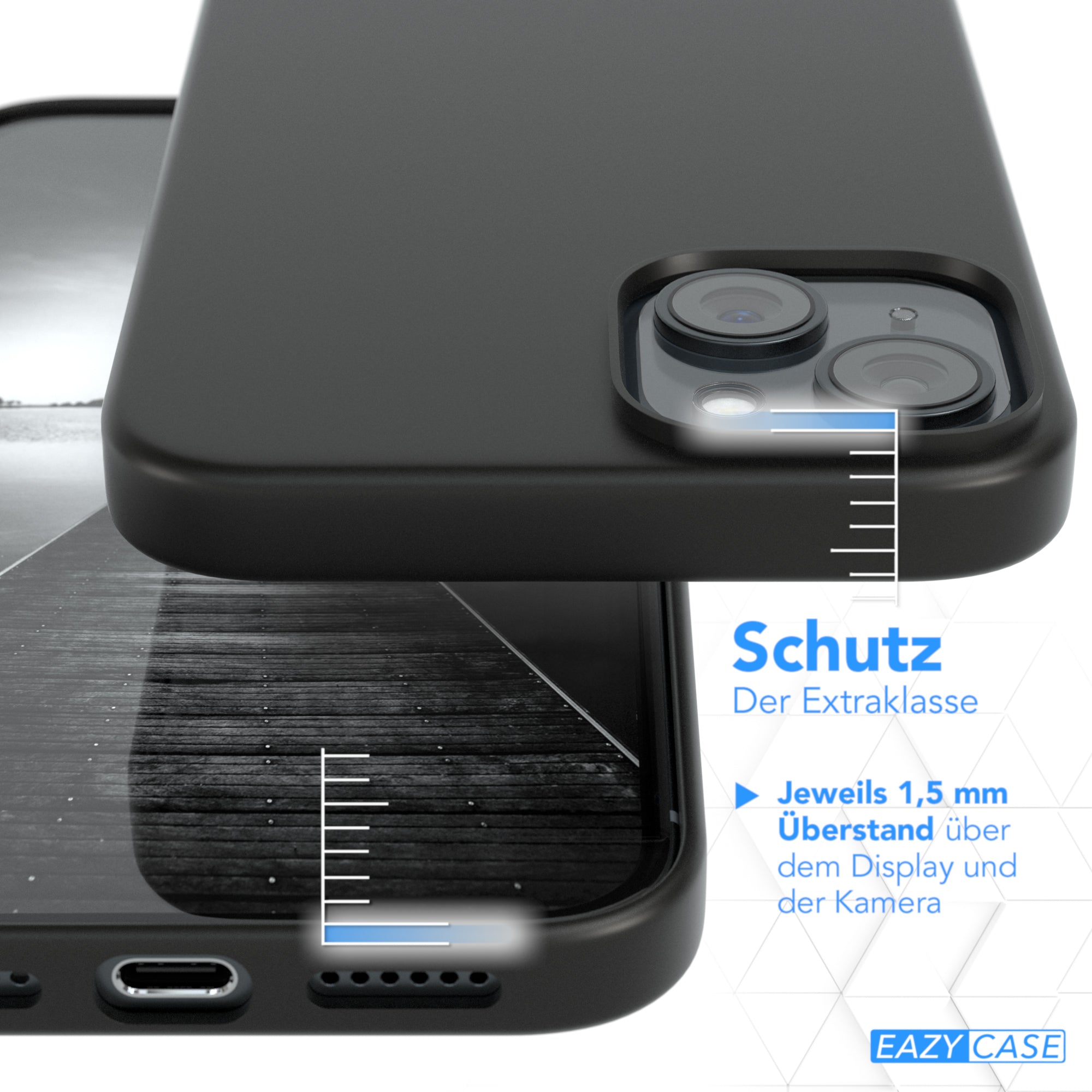 iPhone 15 Plus ultradünnes Slimcover aus TPU