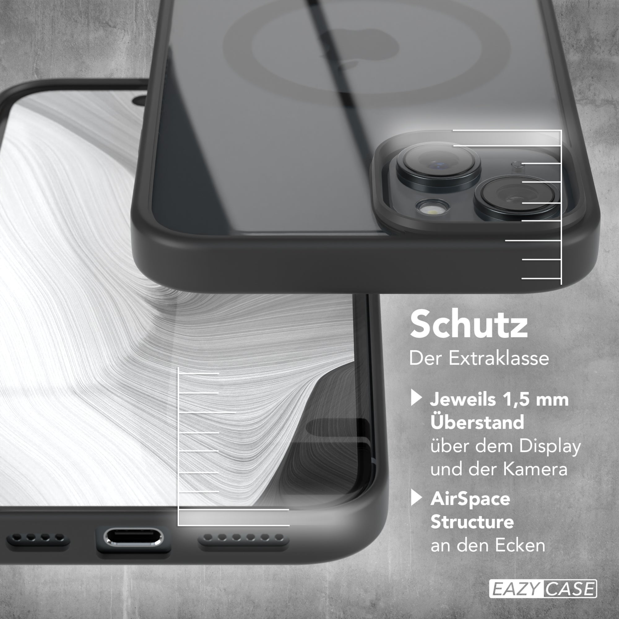 iPhone 15 Plus transparente Hülle mit MagSafe