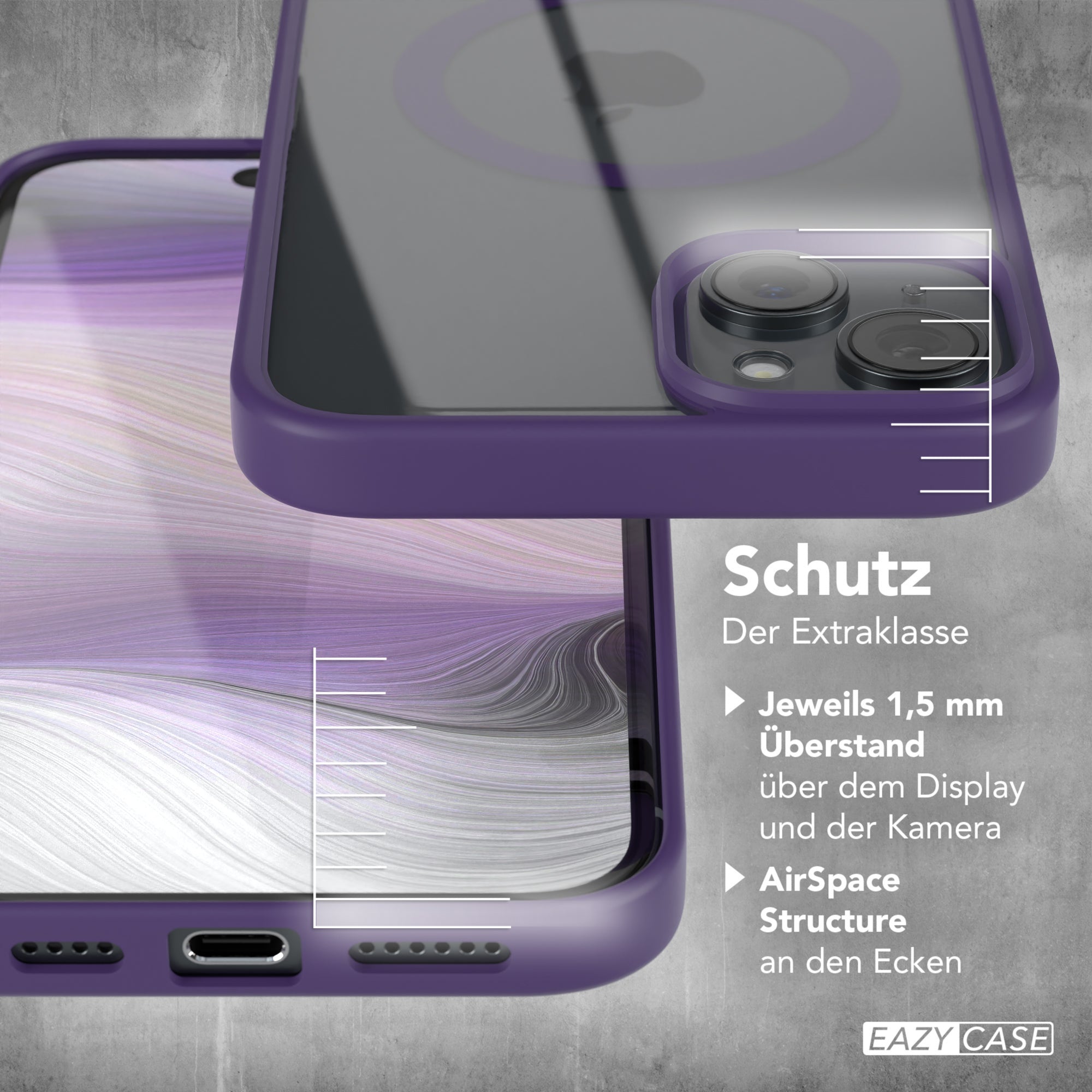 iPhone 15 Plus transparente Hülle mit MagSafe