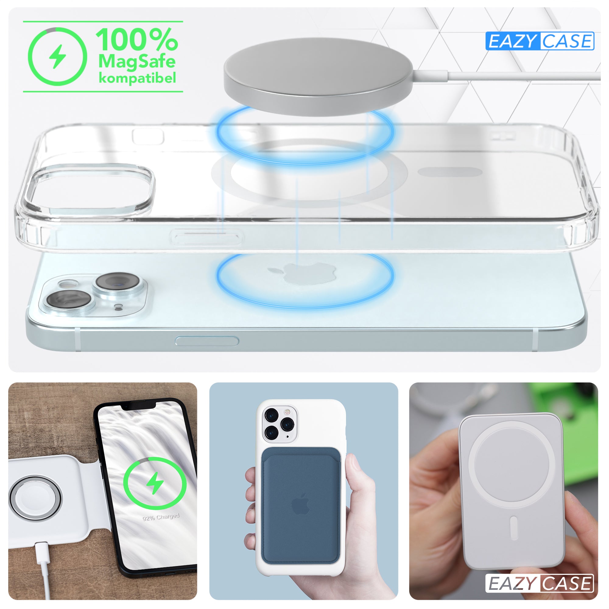 iPhone 15 Plus transparente Hülle mit MagSafe