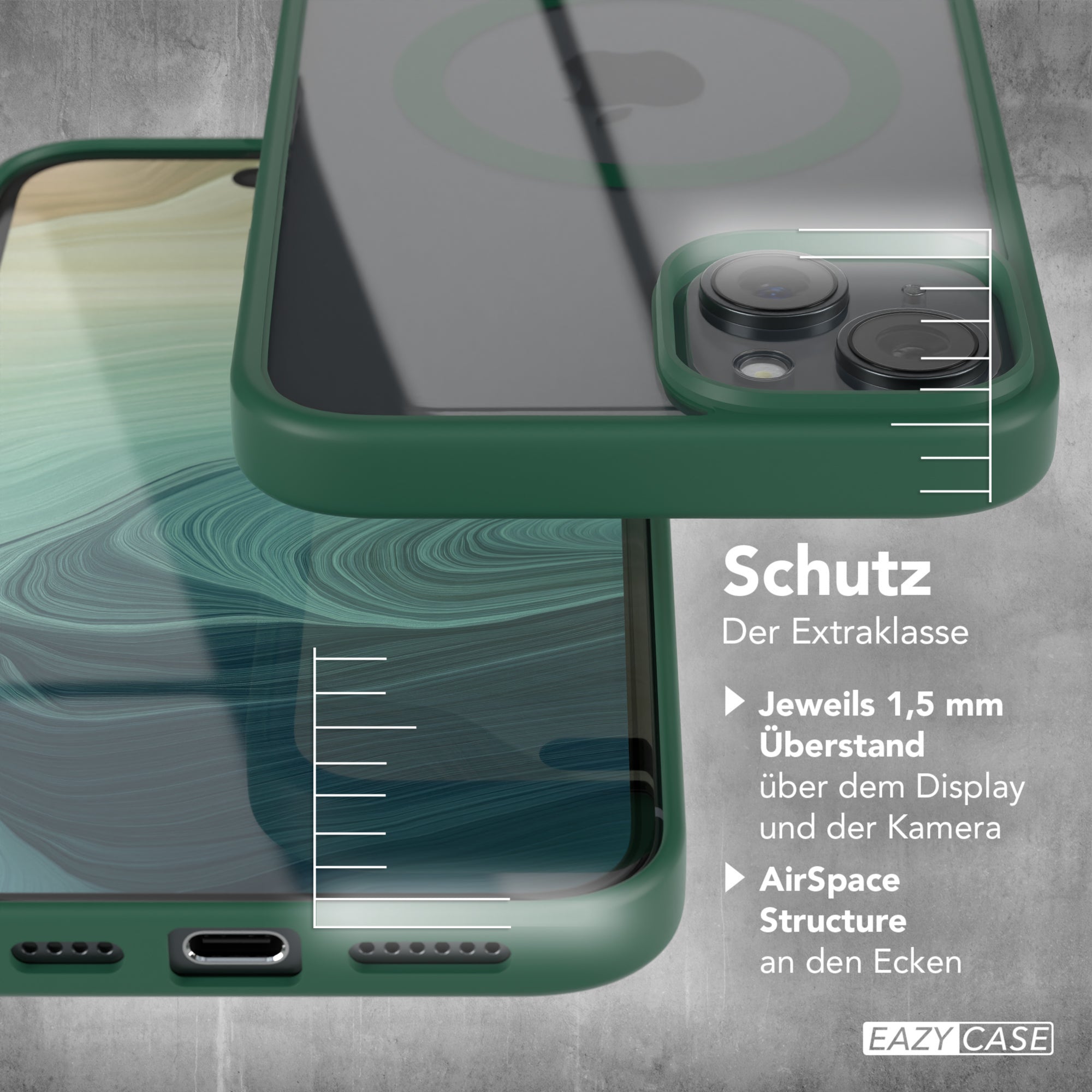 iPhone 15 Plus transparente Hülle mit MagSafe