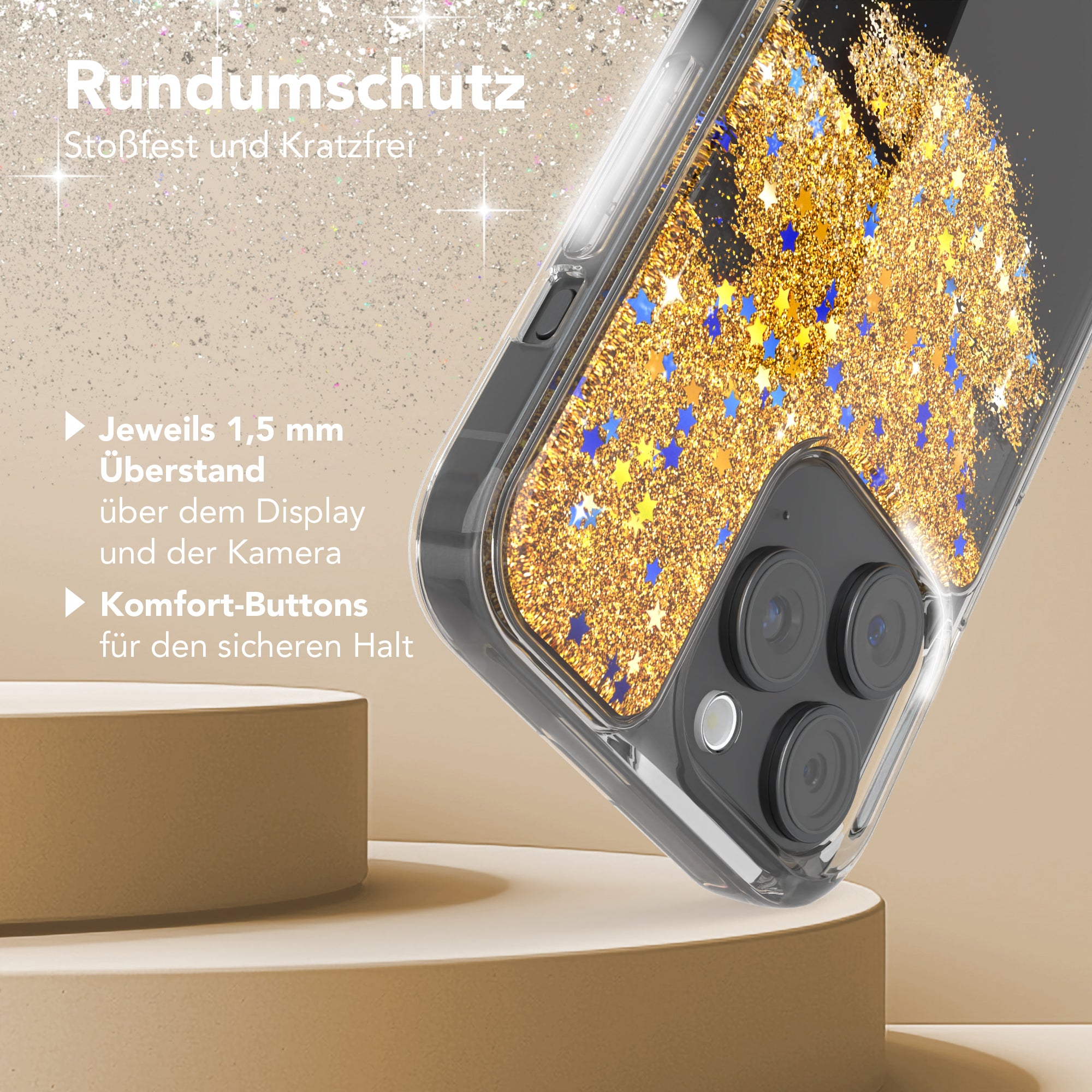 iPhone 15 Pro Max Glitzerhülle