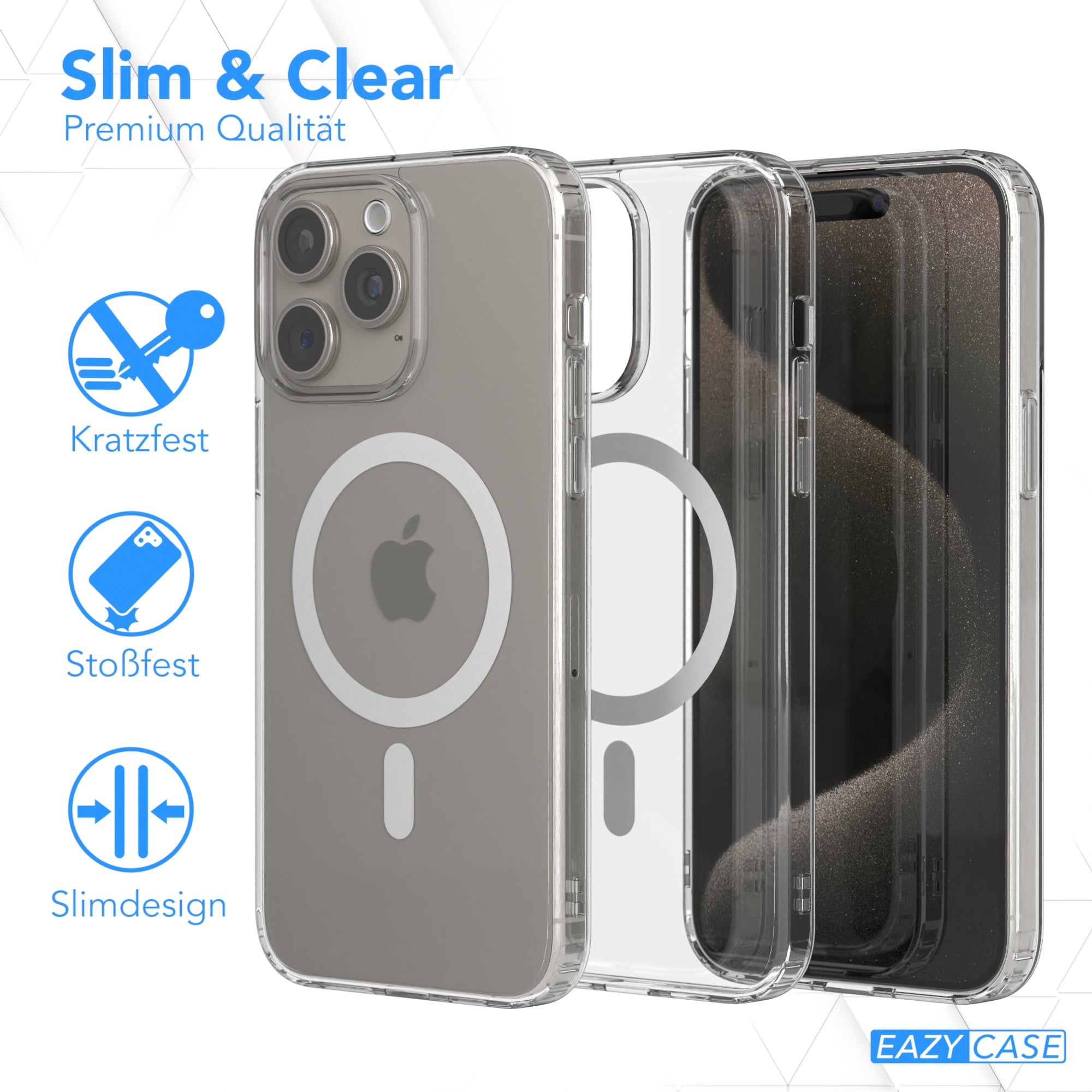 iPhone 15 Pro Max transparente Hülle mit MagSafe