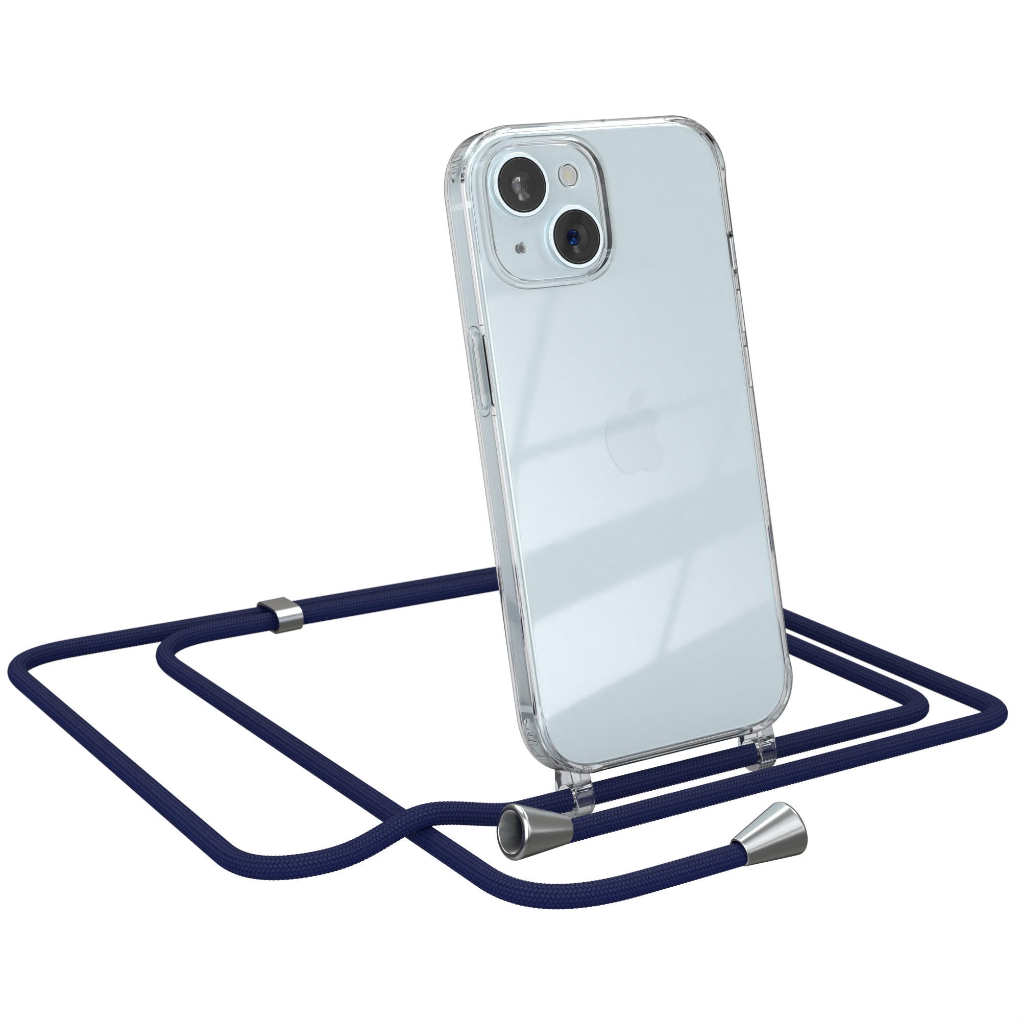 iPhone 15 transparente Hülle + Kordel