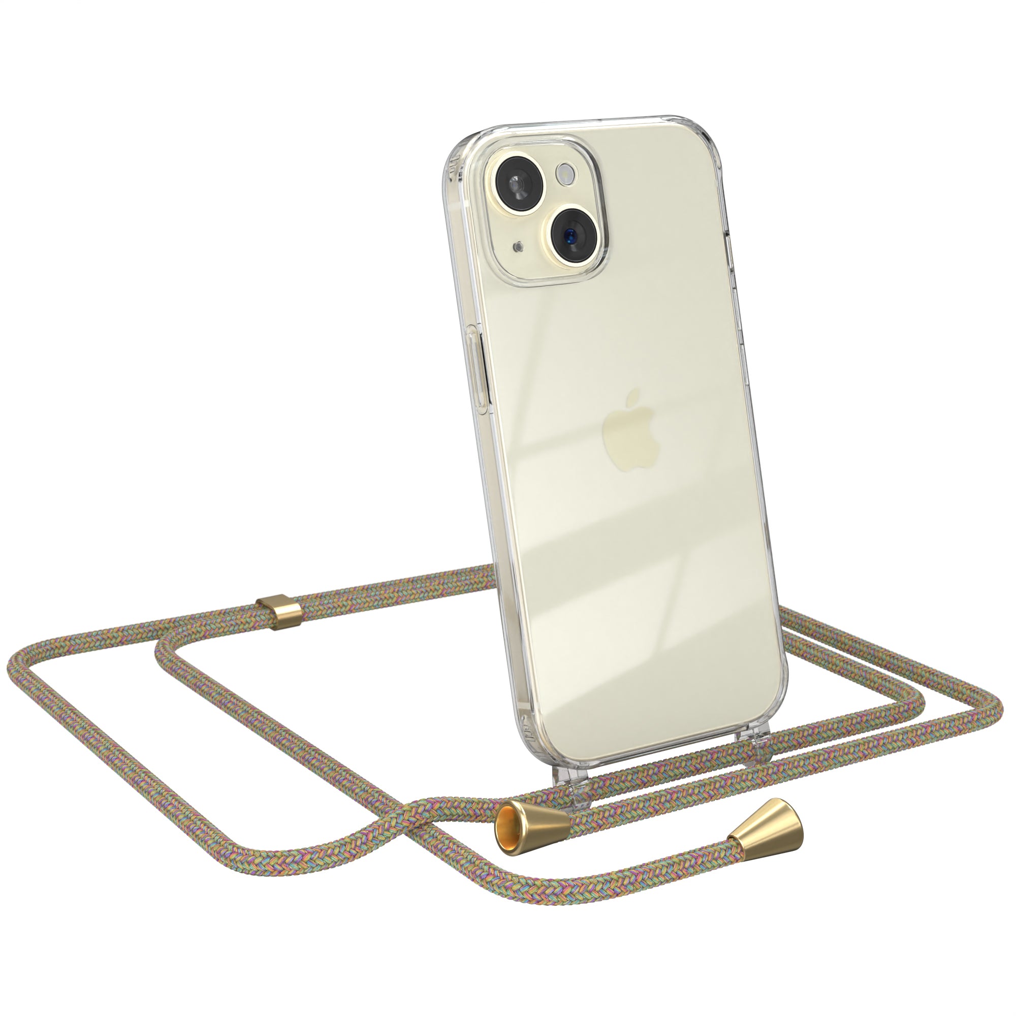 iPhone 15 transparente Hülle + Kordel
