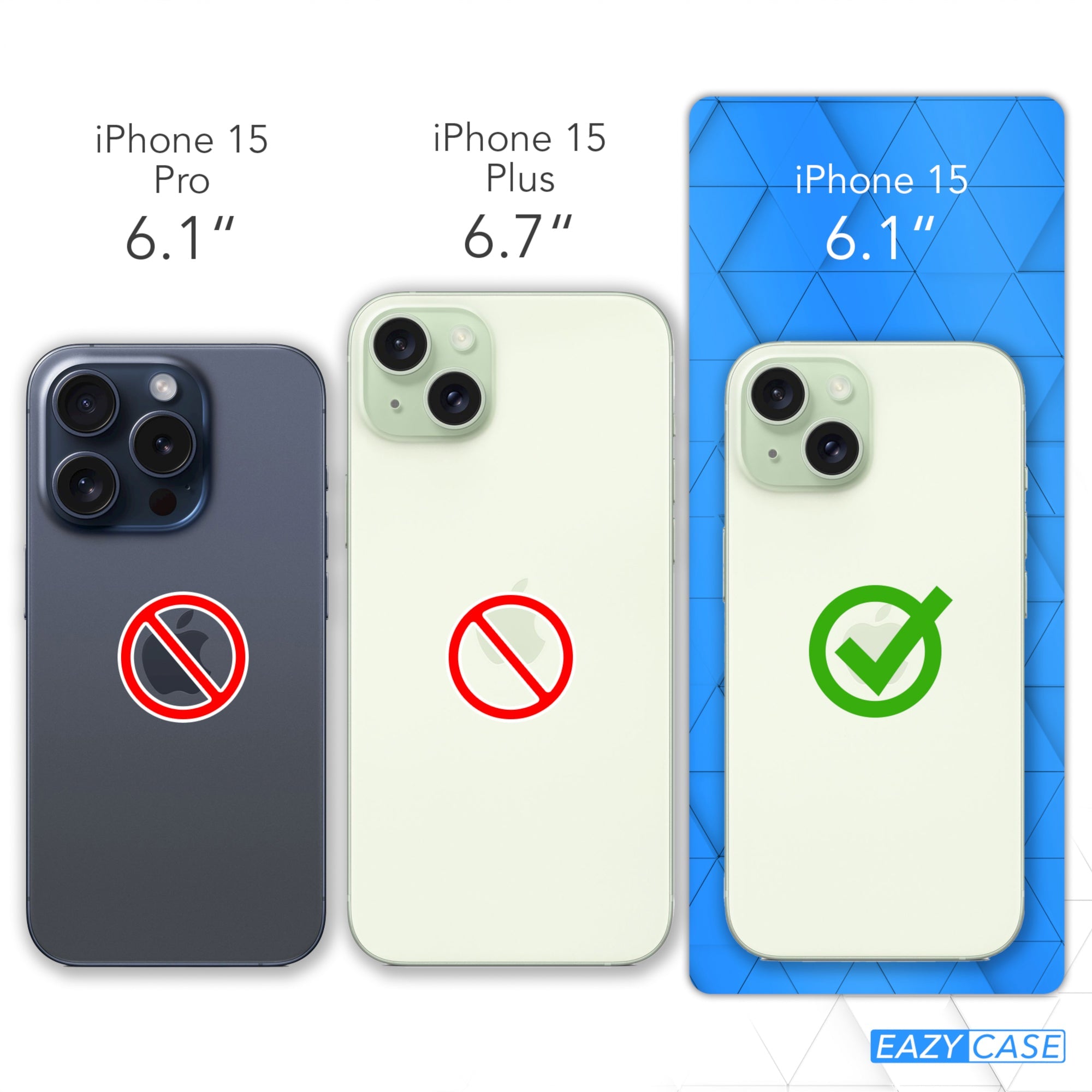 iPhone 15 transparente Hülle + Kordel