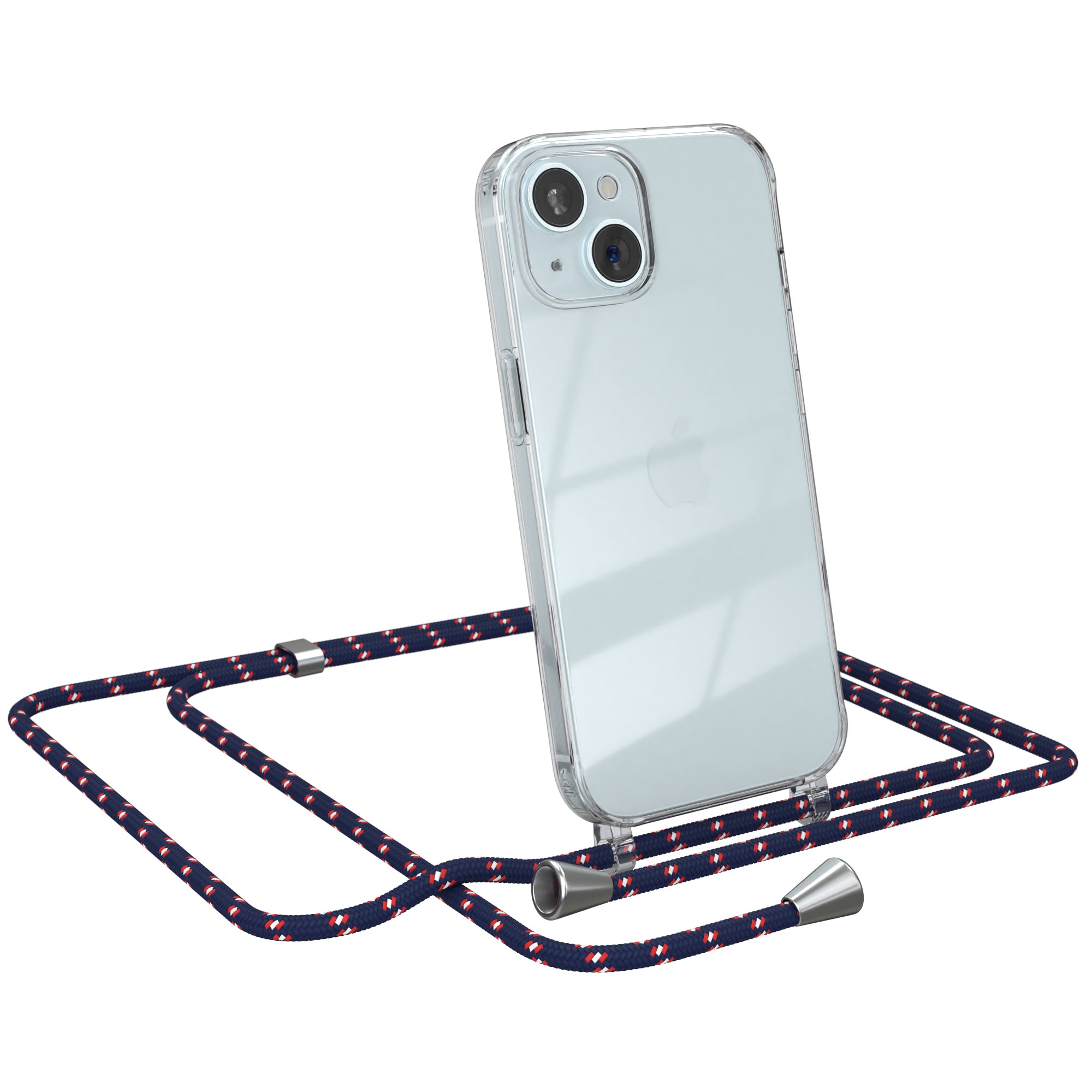 iPhone 15 transparente Hülle + Kordel