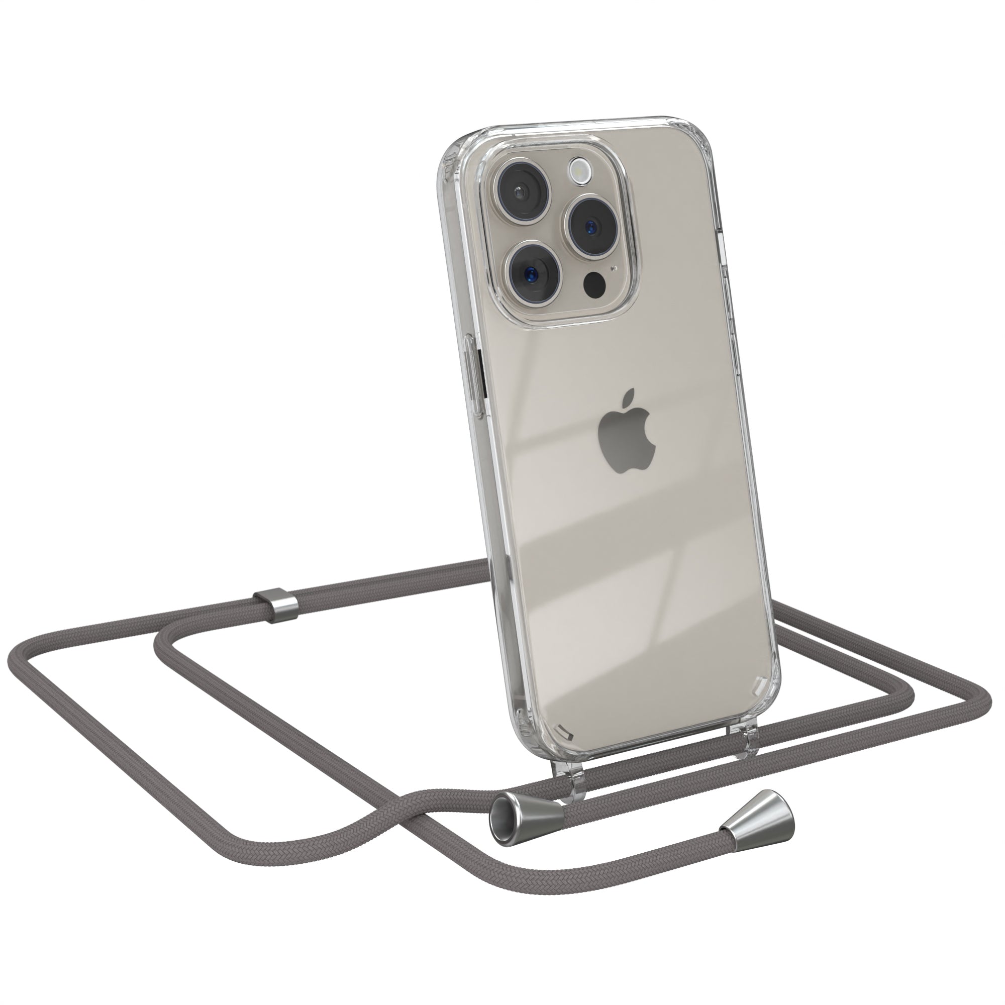 iPhone 15 Pro transparente Hülle + Kordel