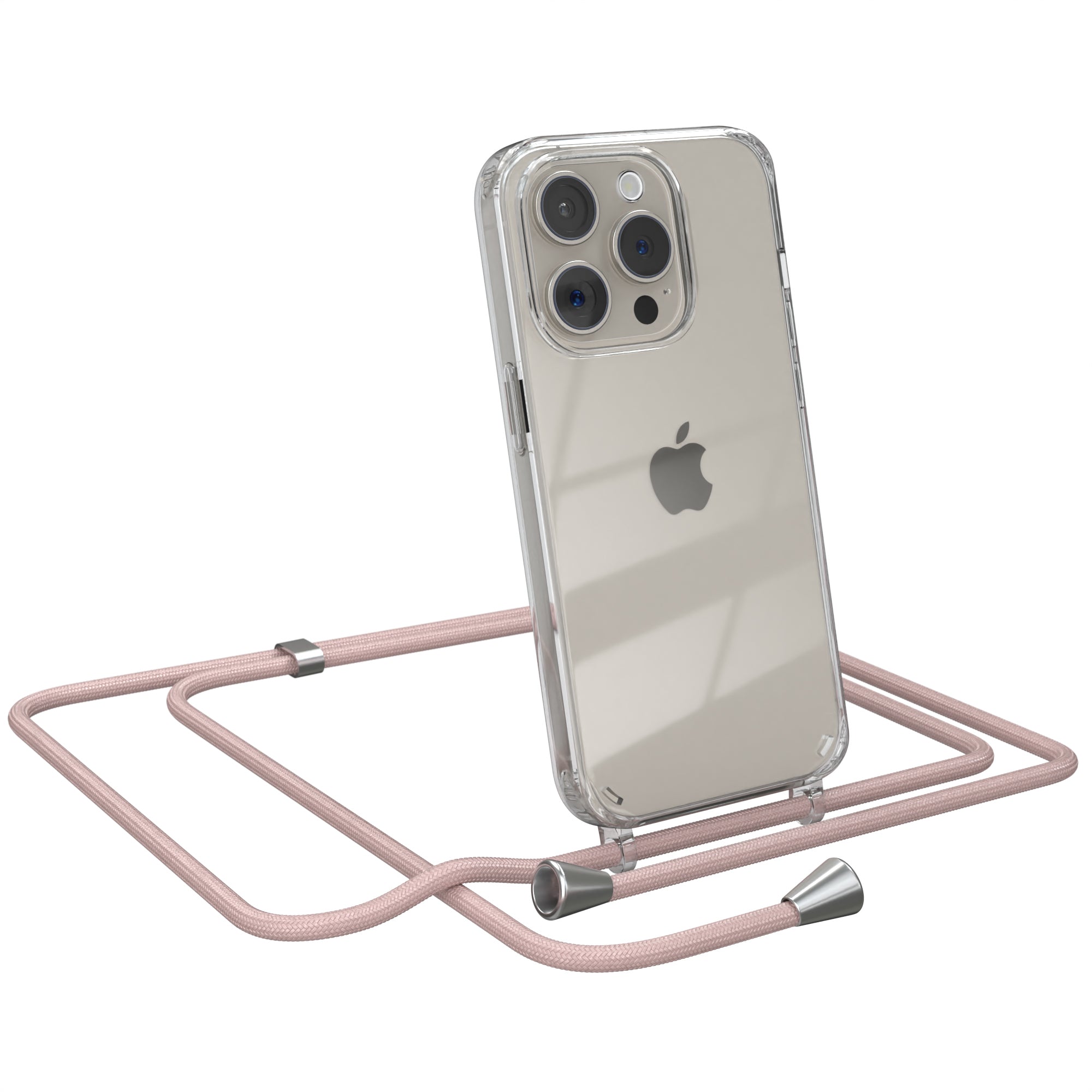 iPhone 15 Pro transparente Hülle + Kordel
