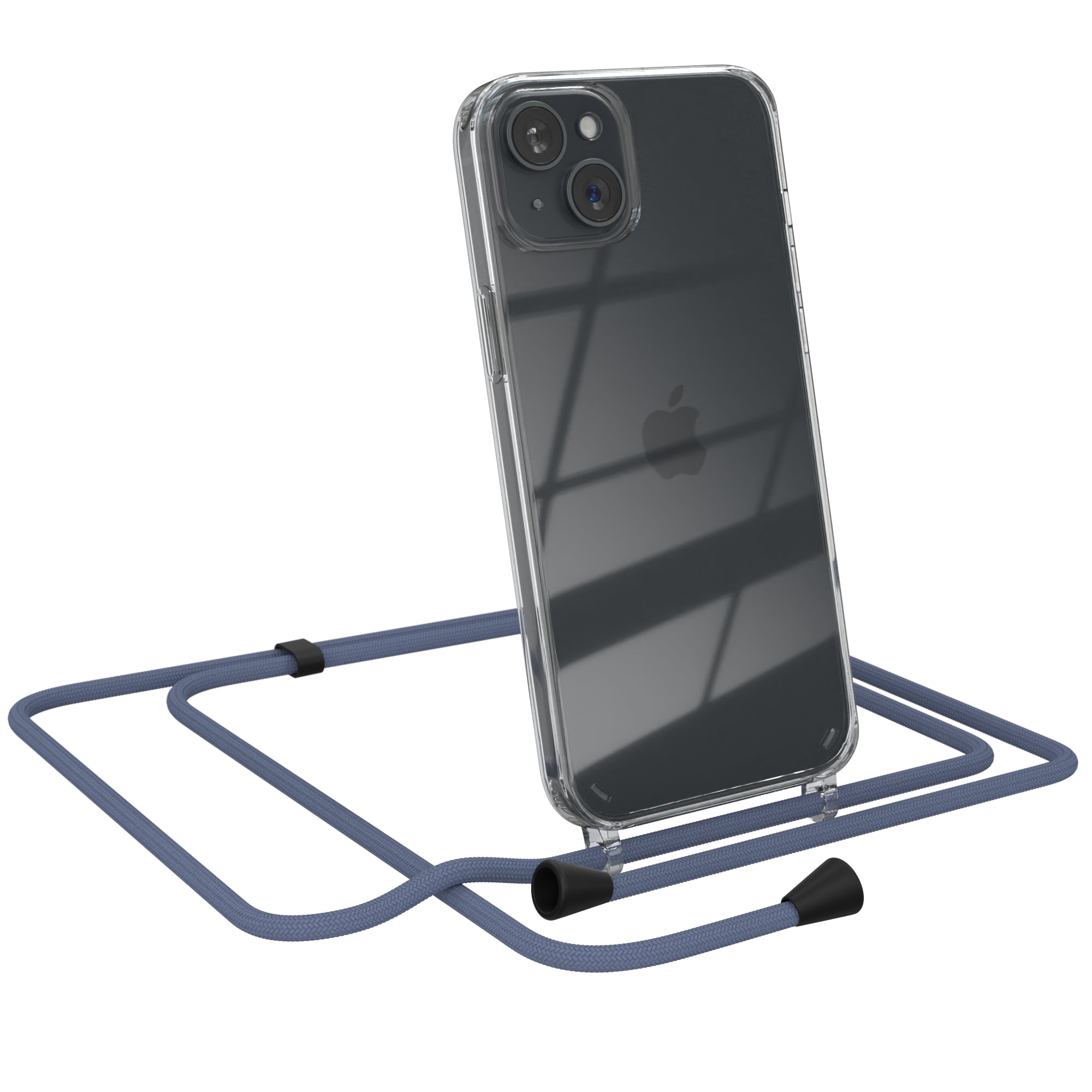 iPhone 15 Plus transparente Hülle + Kordel