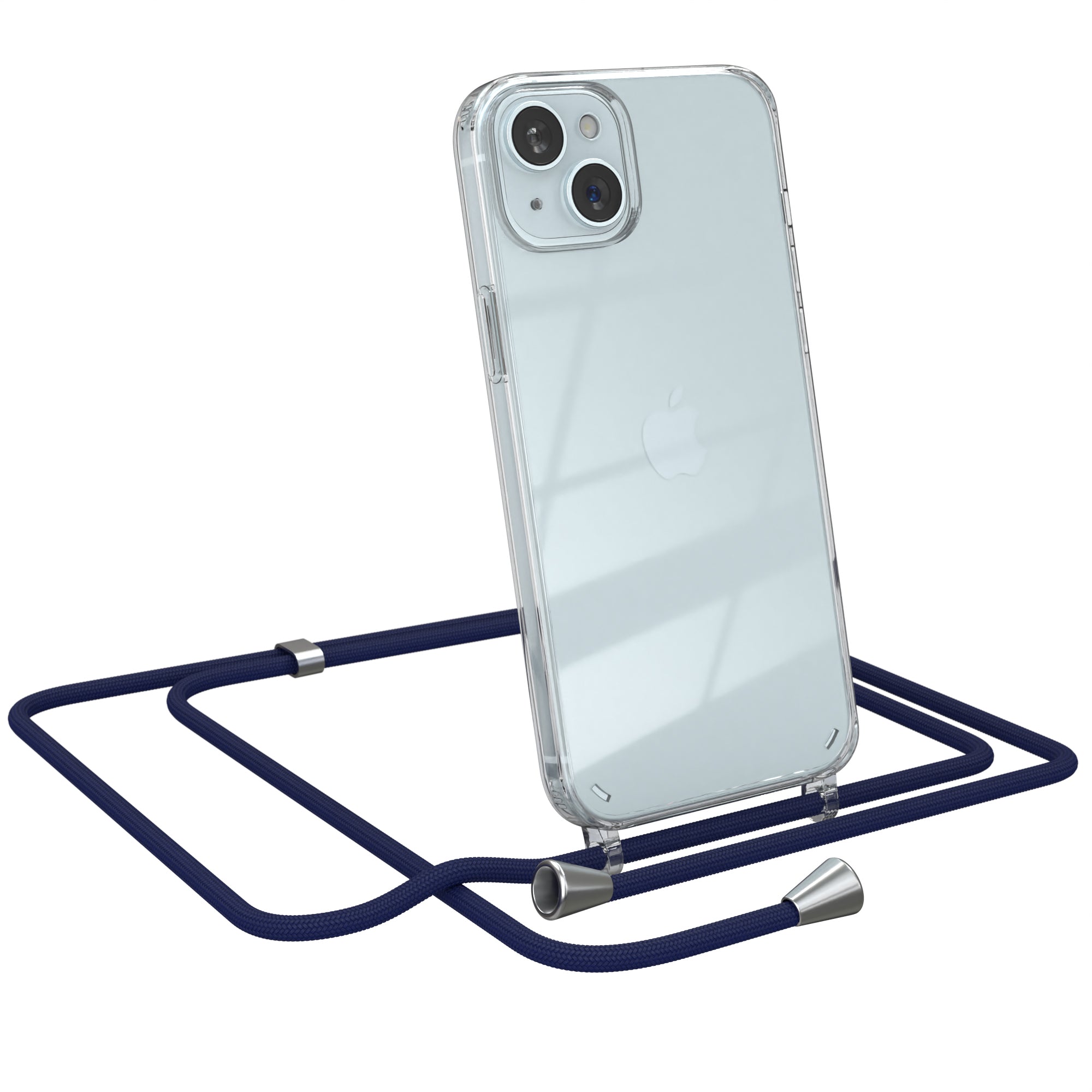 iPhone 15 Plus transparente Hülle + Kordel
