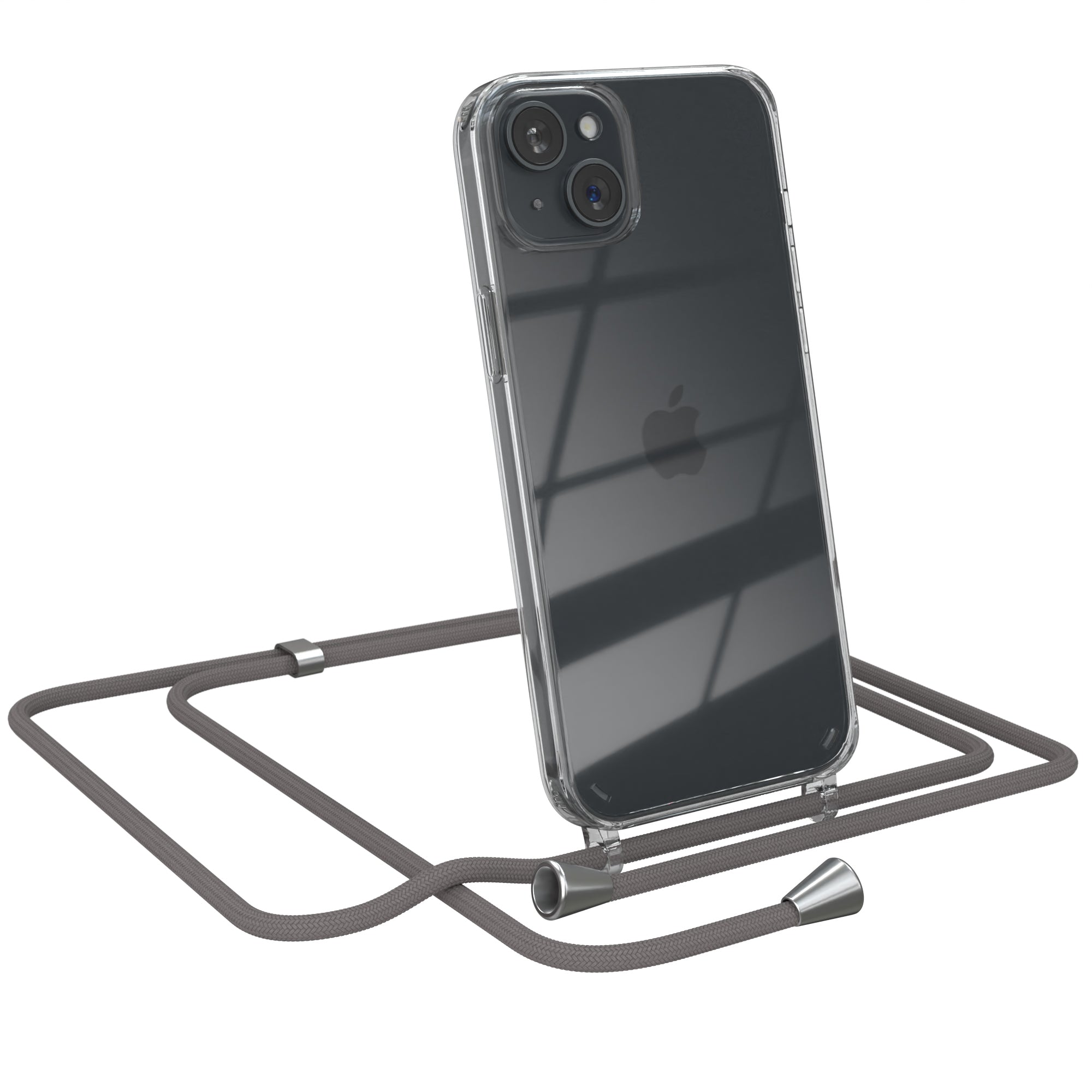 iPhone 15 Plus transparente Hülle + Kordel