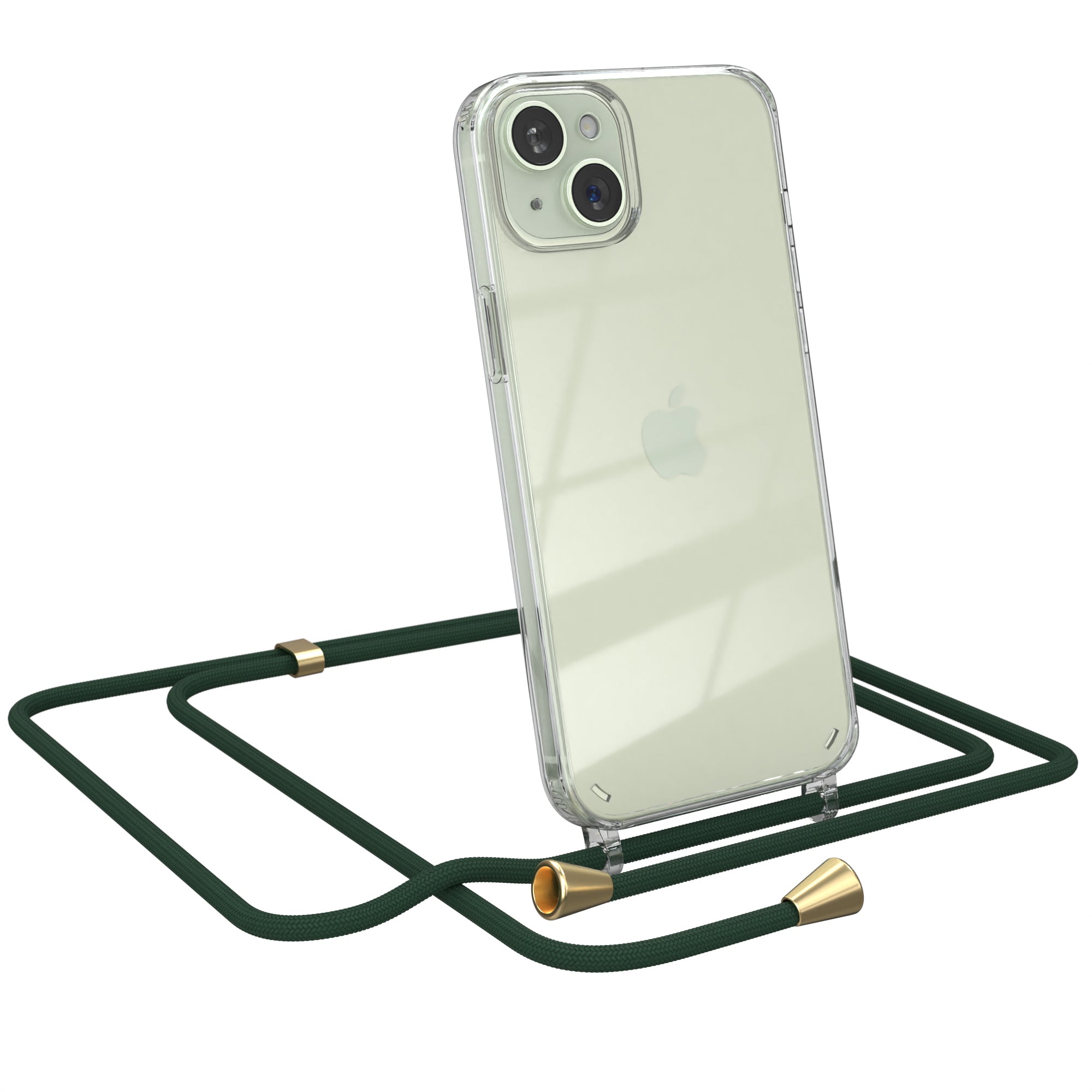 iPhone 15 Plus transparente Hülle + Kordel