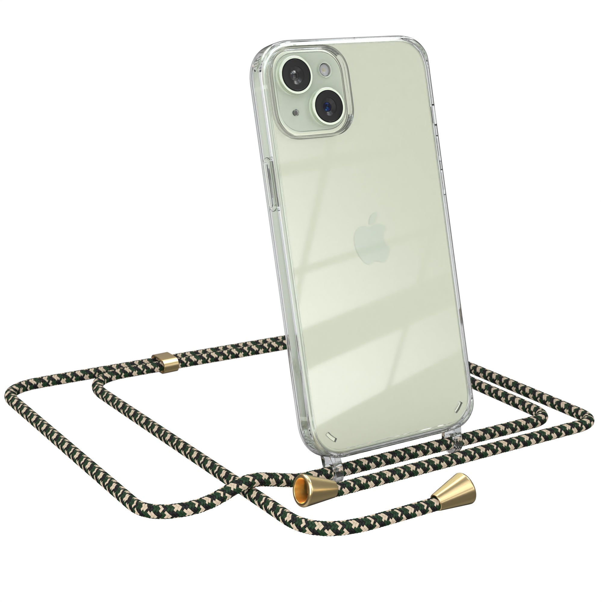 iPhone 15 Plus transparente Hülle + Kordel