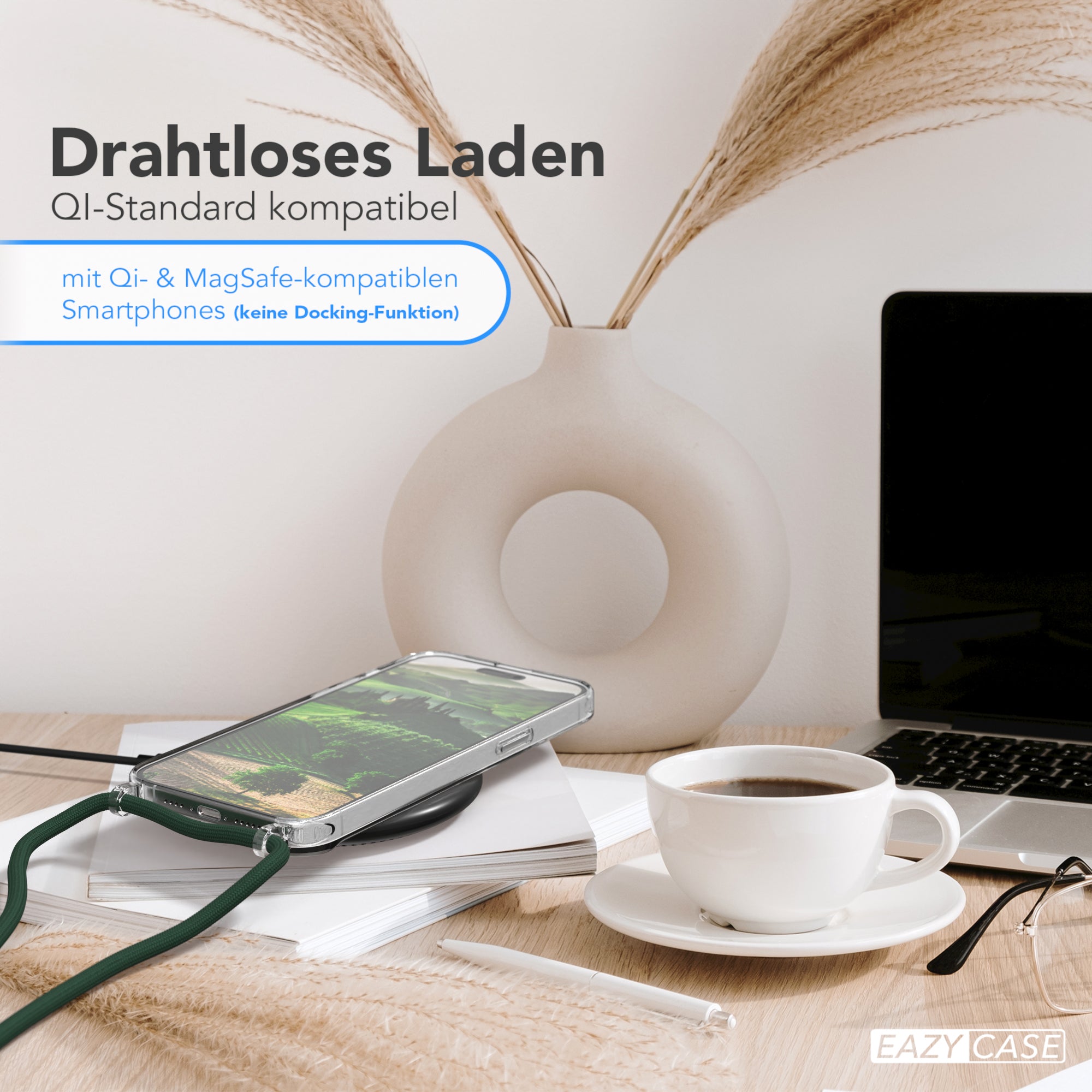 iPhone 15 Pro Max transparente Hülle + Kordel