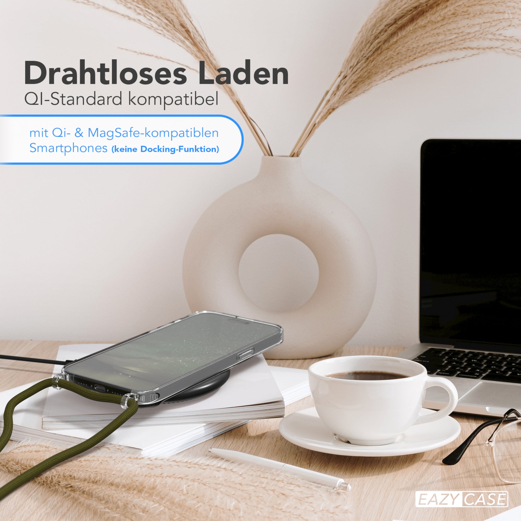 iPhone 15 Pro Max transparente Hülle + Kordel
