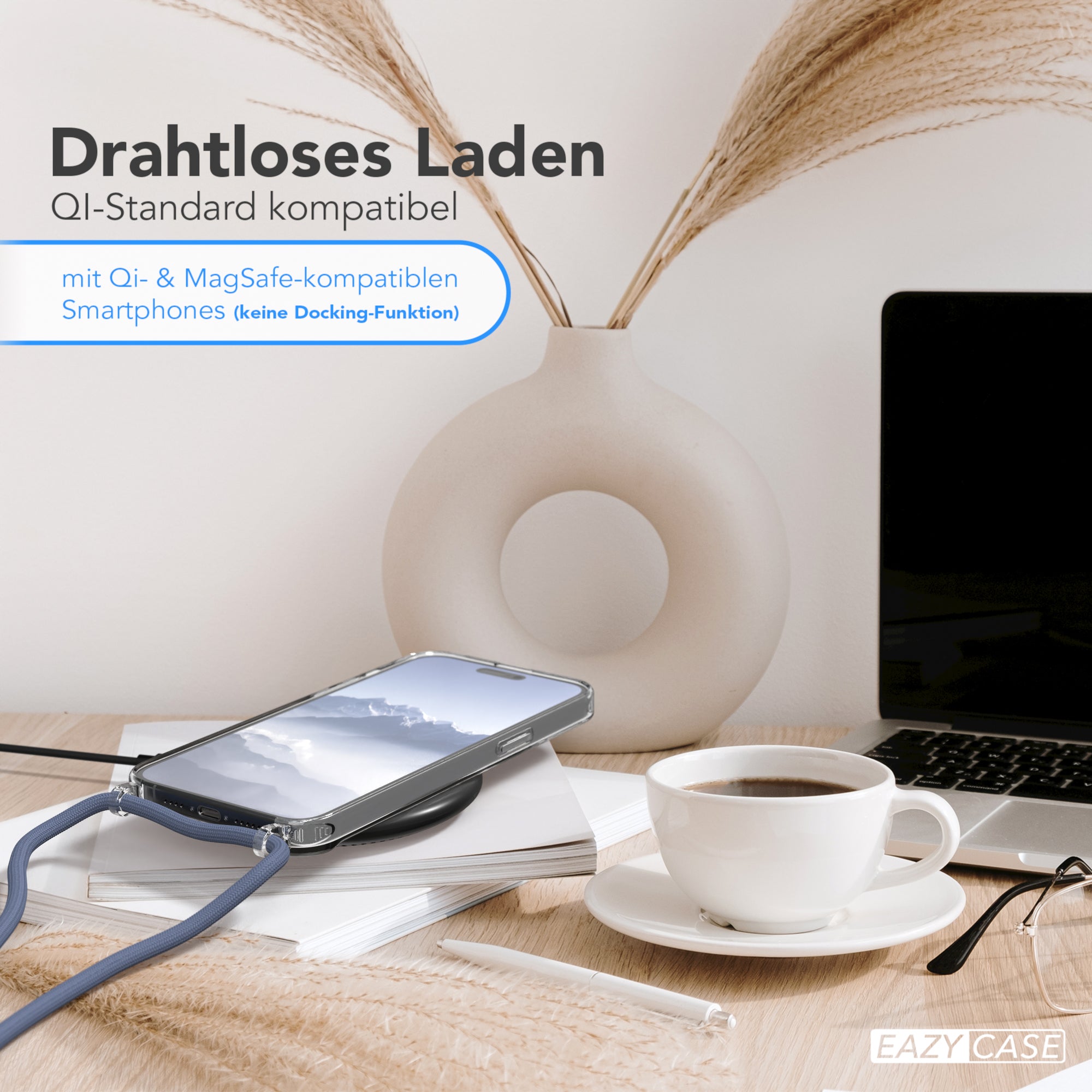 iPhone 15 Pro Max transparente Hülle + Kordel