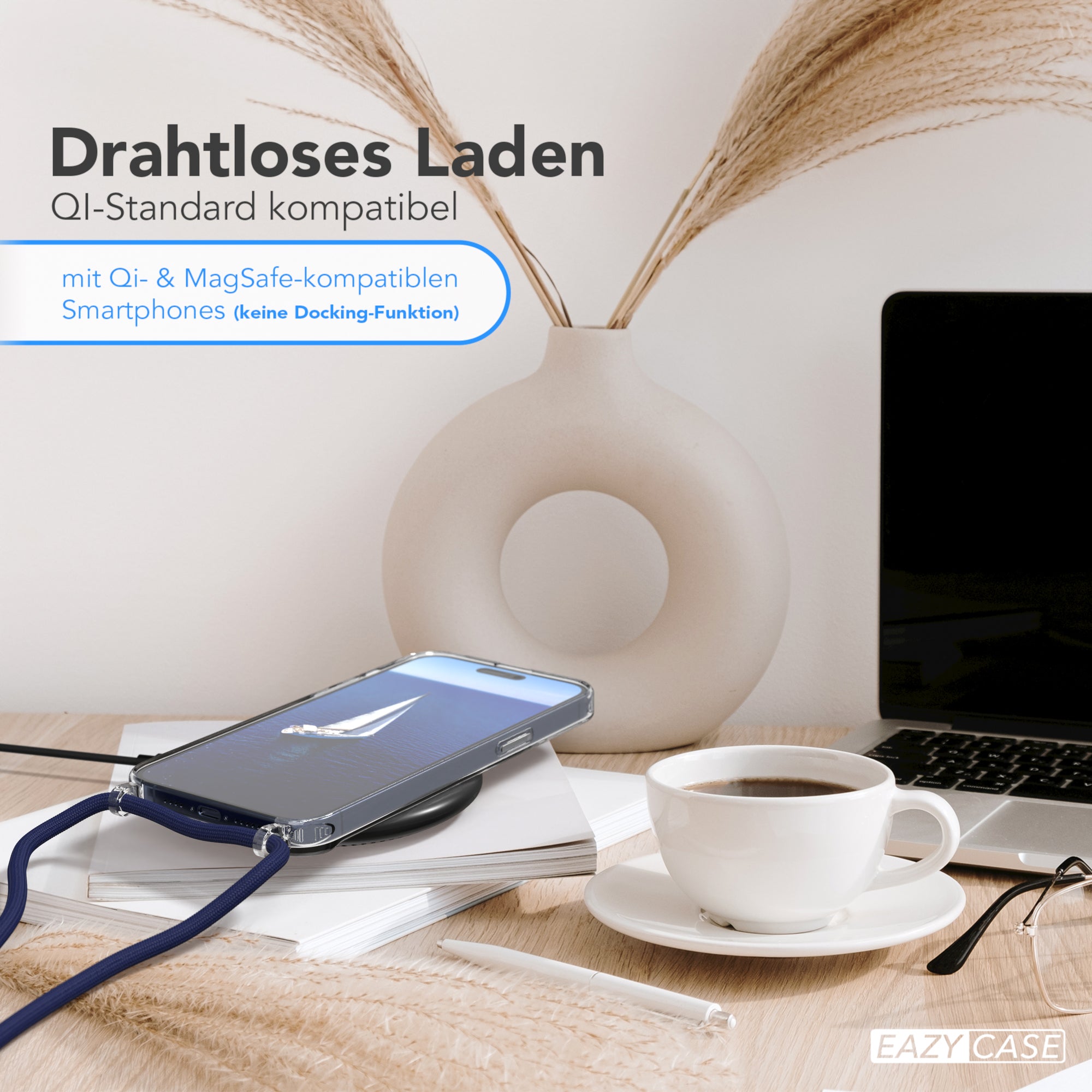 iPhone 15 Pro Max transparente Hülle + Kordel