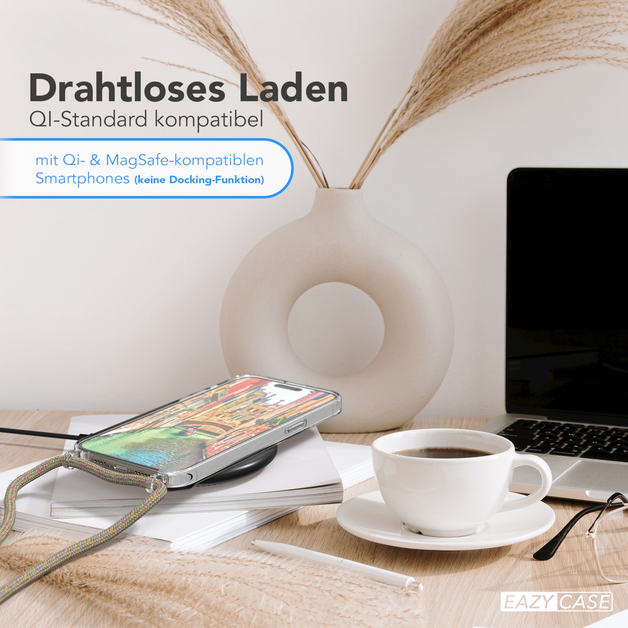 iPhone 15 Pro Max transparente Hülle + Kordel