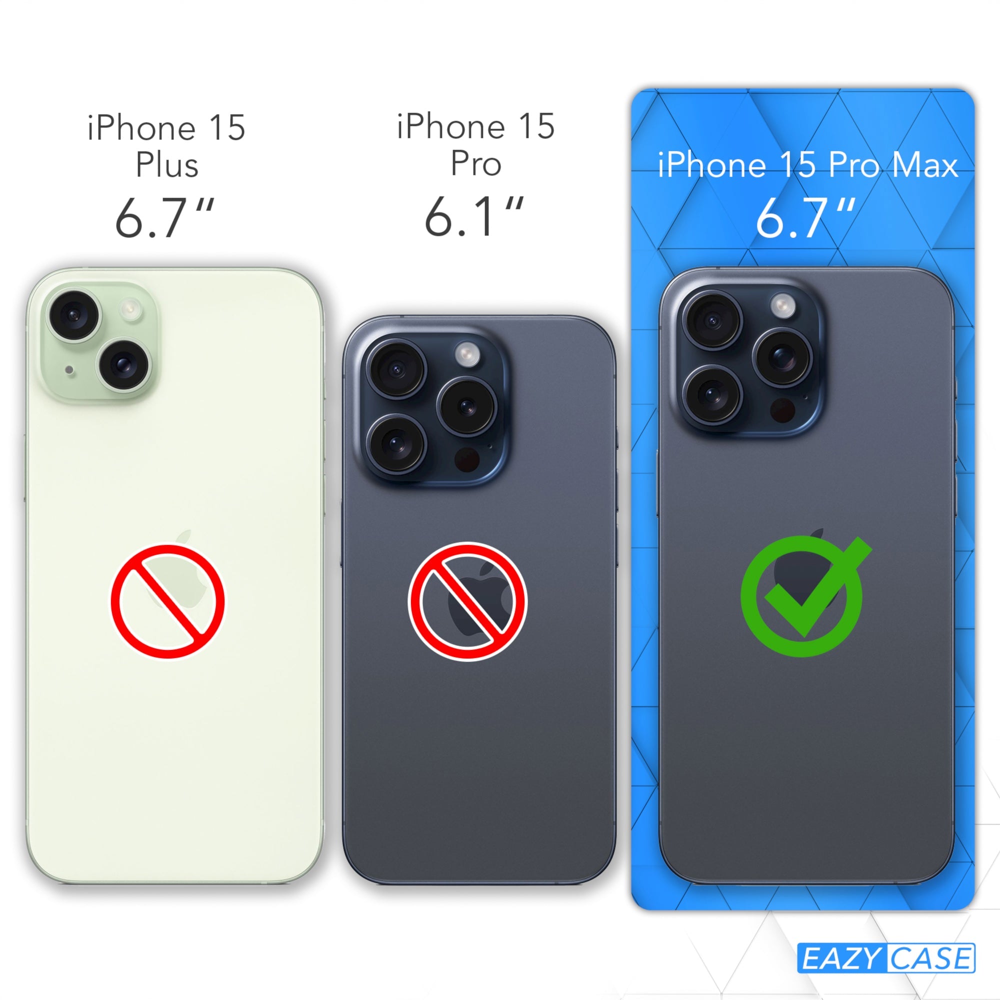iPhone 15 Pro Max transparente Hülle + Kordel