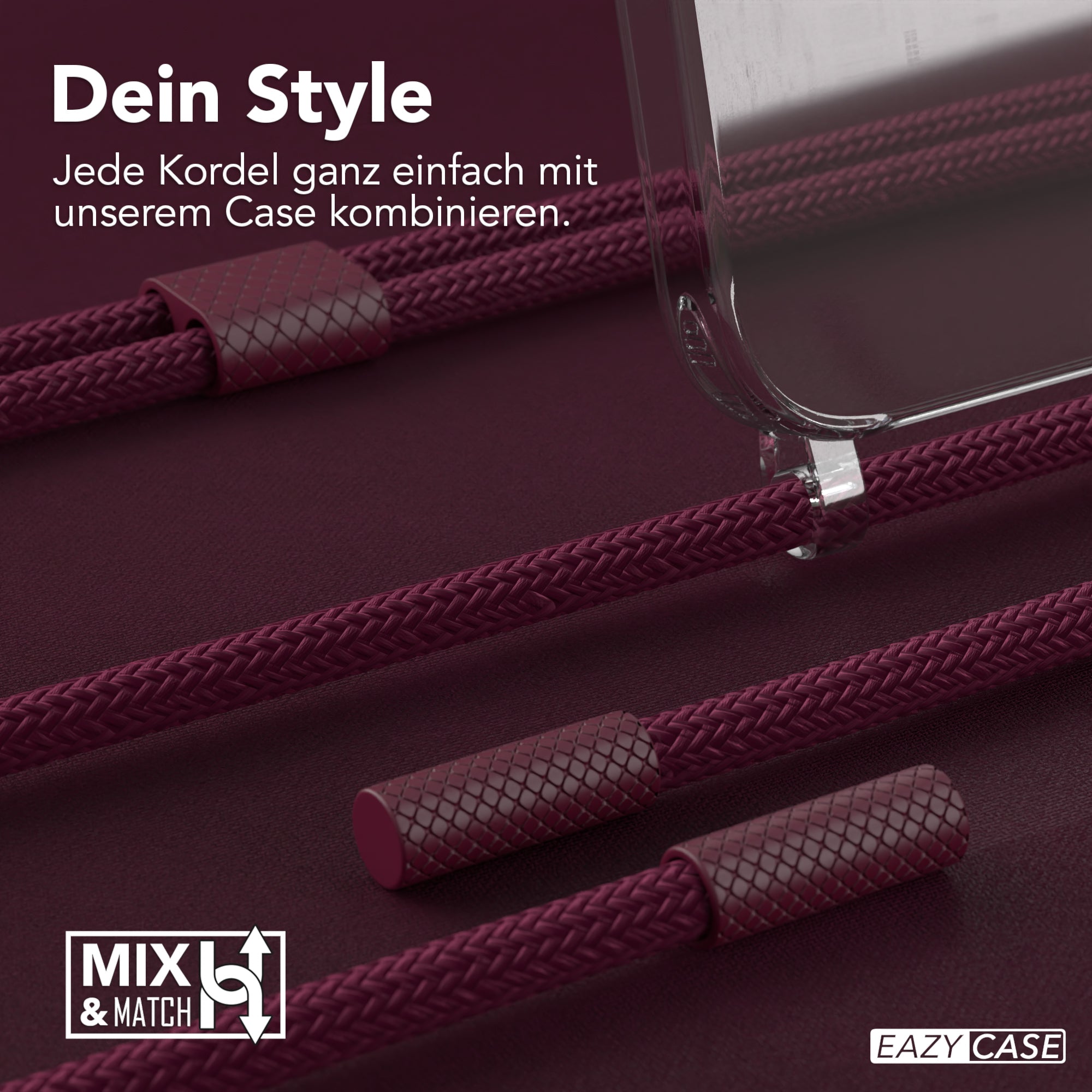 iPhone 15 Hülle + Uni Kordel