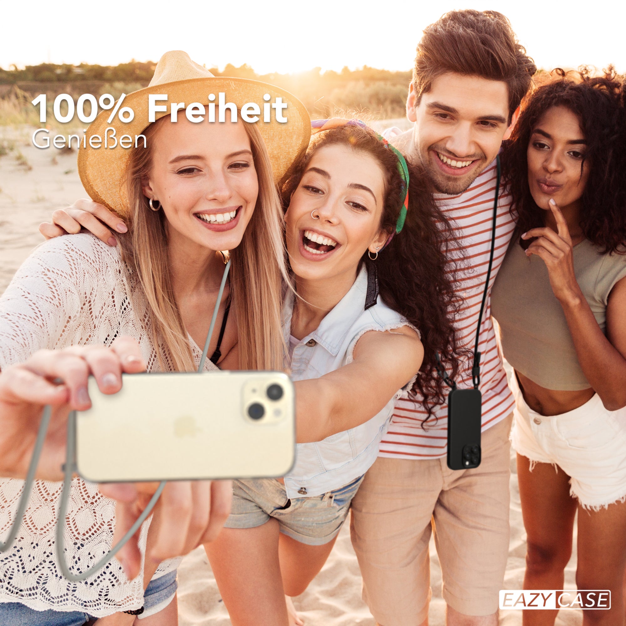 iPhone 15 Hülle + Uni Kordel