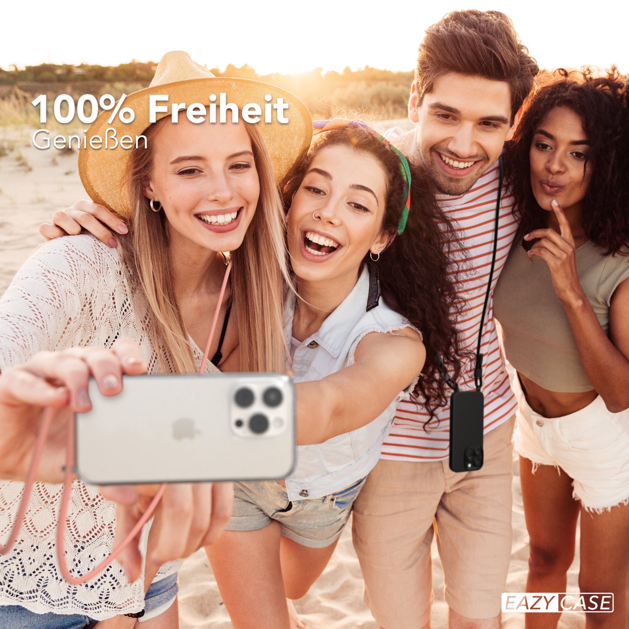 iPhone 15 Pro Hülle + Uni Kordel