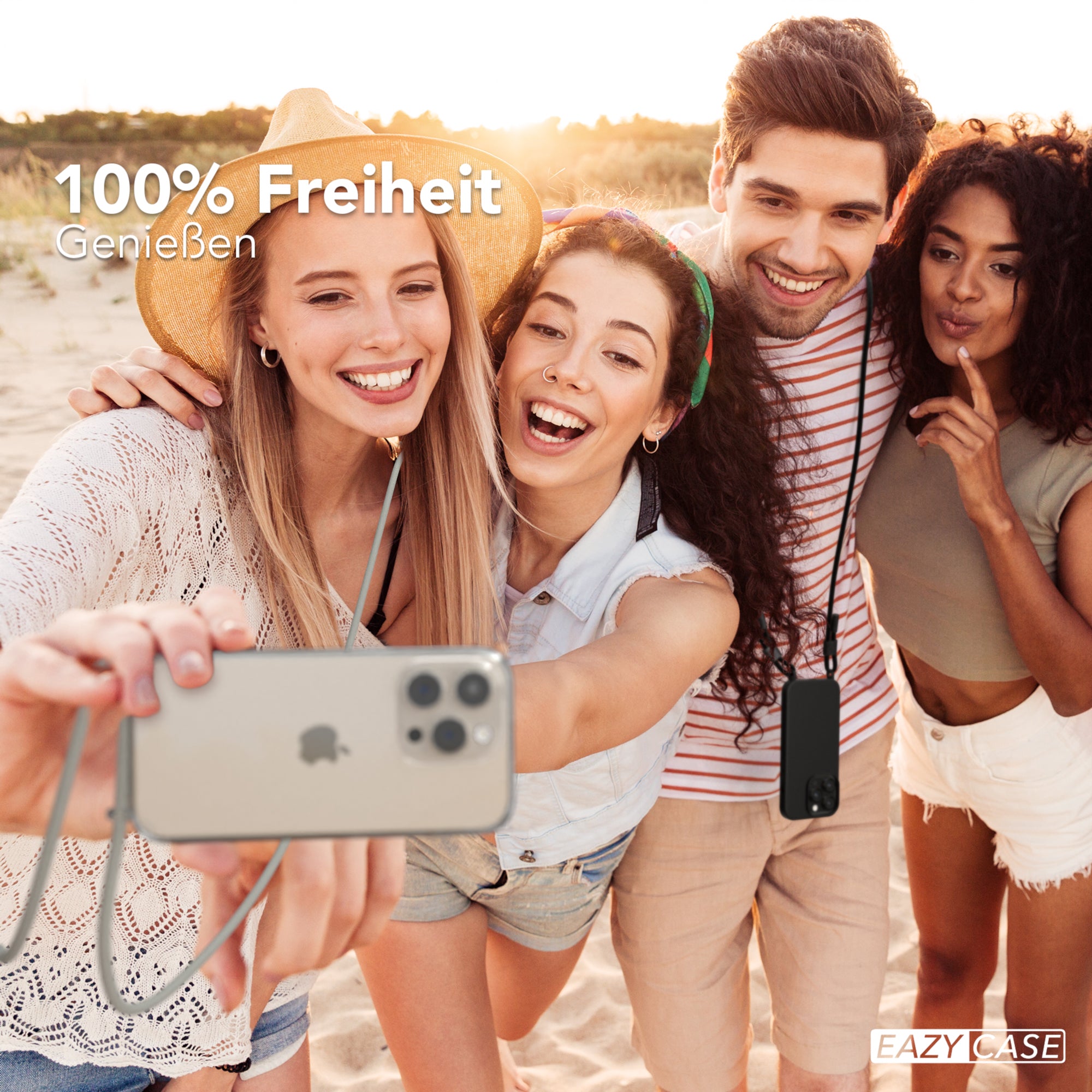 iPhone 15 Pro Hülle + Uni Kordel