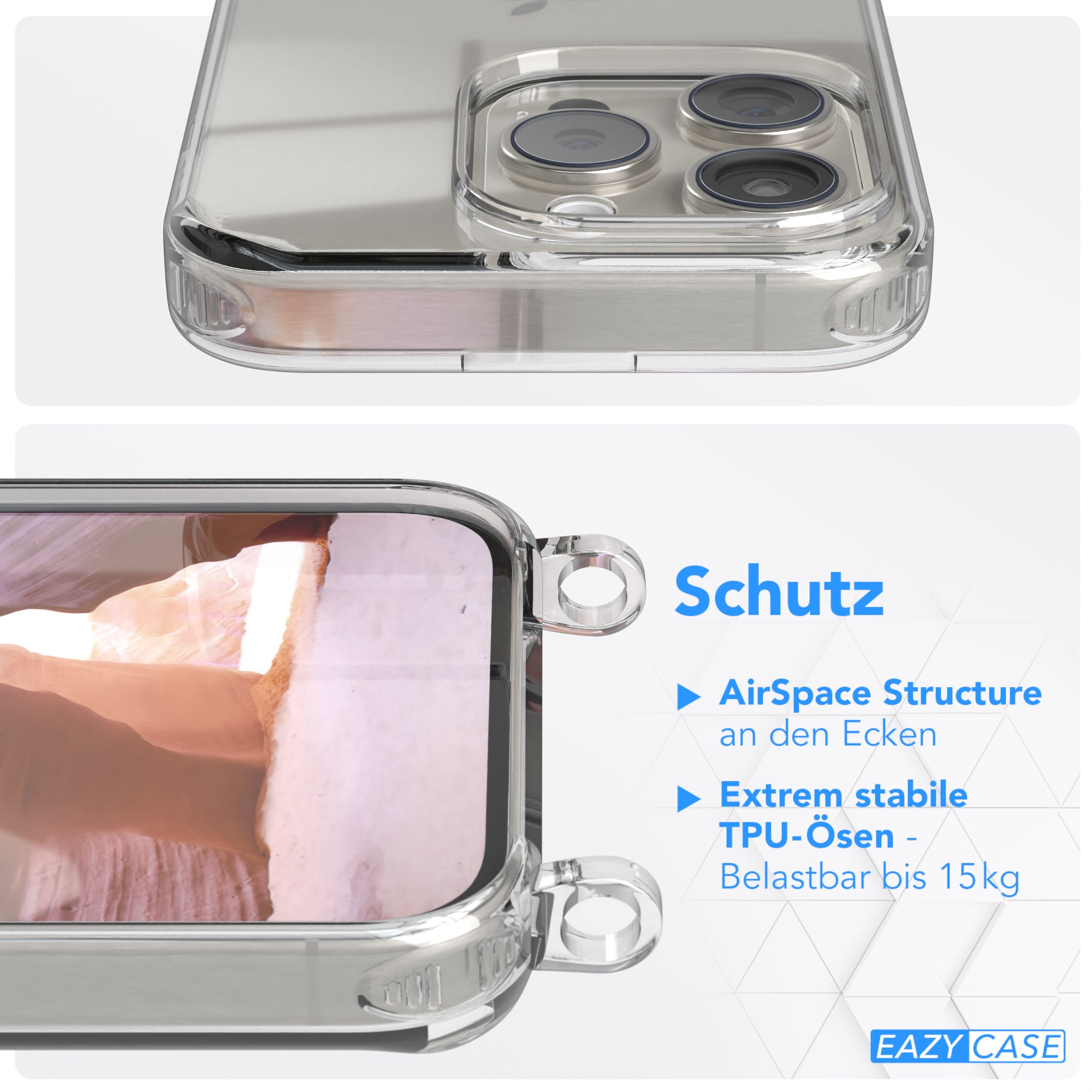 iPhone 15 Pro Hülle + breites Band